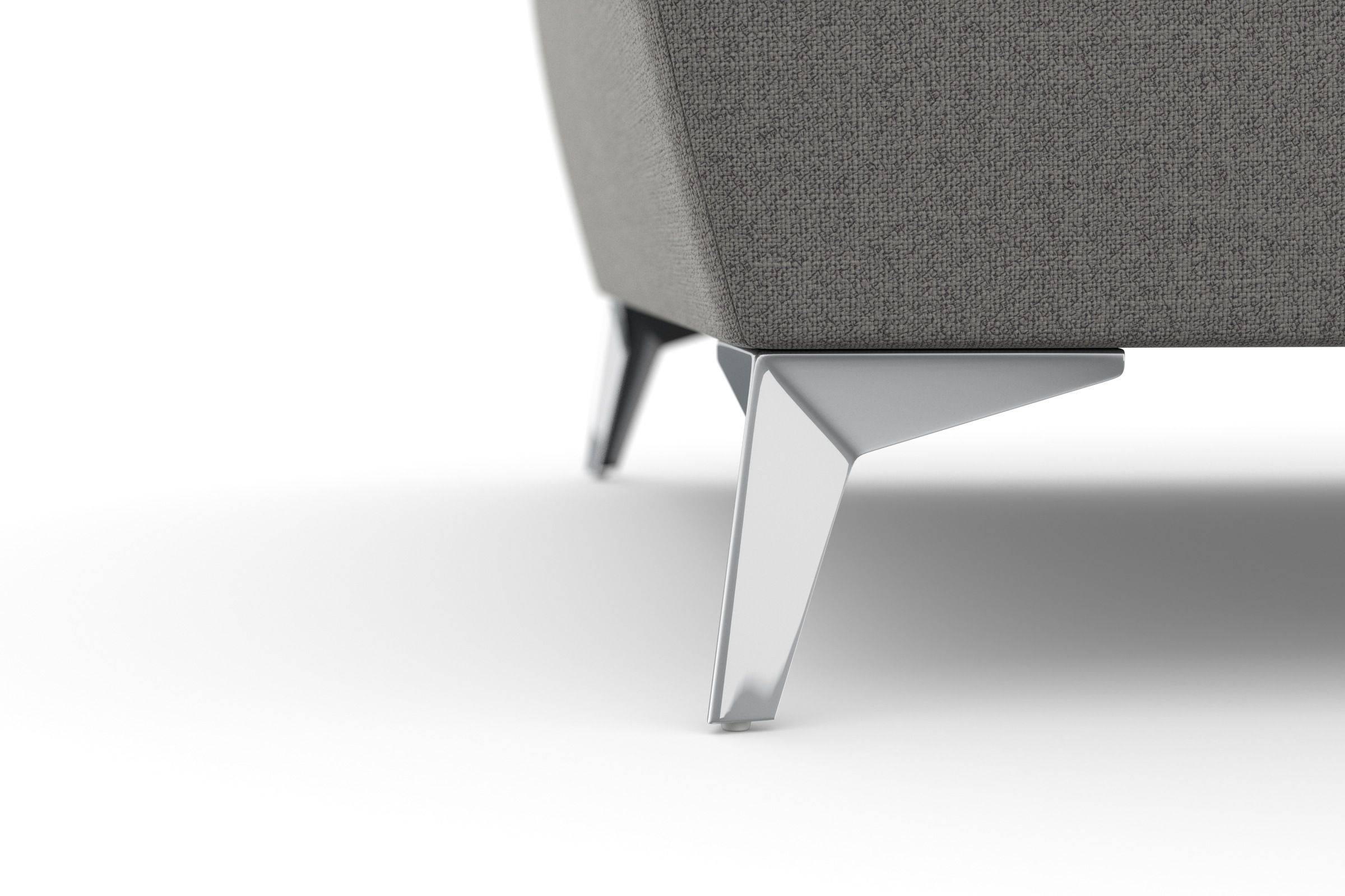 sit&more 2,5-places »Latigo« avec pieds en métal de haute qualité