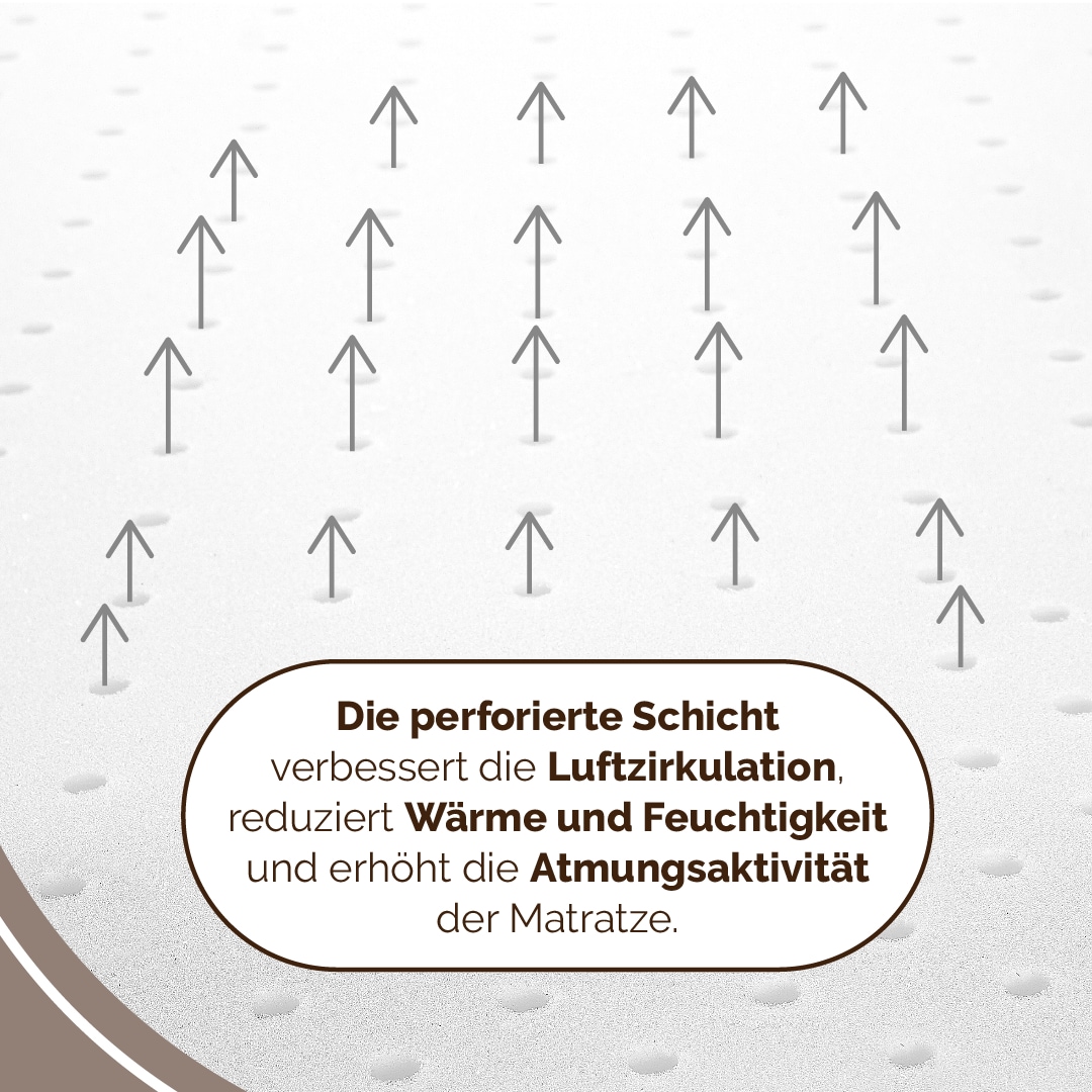 DI QUATTRO Komfortschaummatratze »Matratze Airy Form Luxus, Matratze in 90x200 cm und weiteren Grössen« 29 cm hoch 1 Stk. tlg. Die Matratze, die atmet. Extra hoch und komfortabel, Schnäppchenpreis