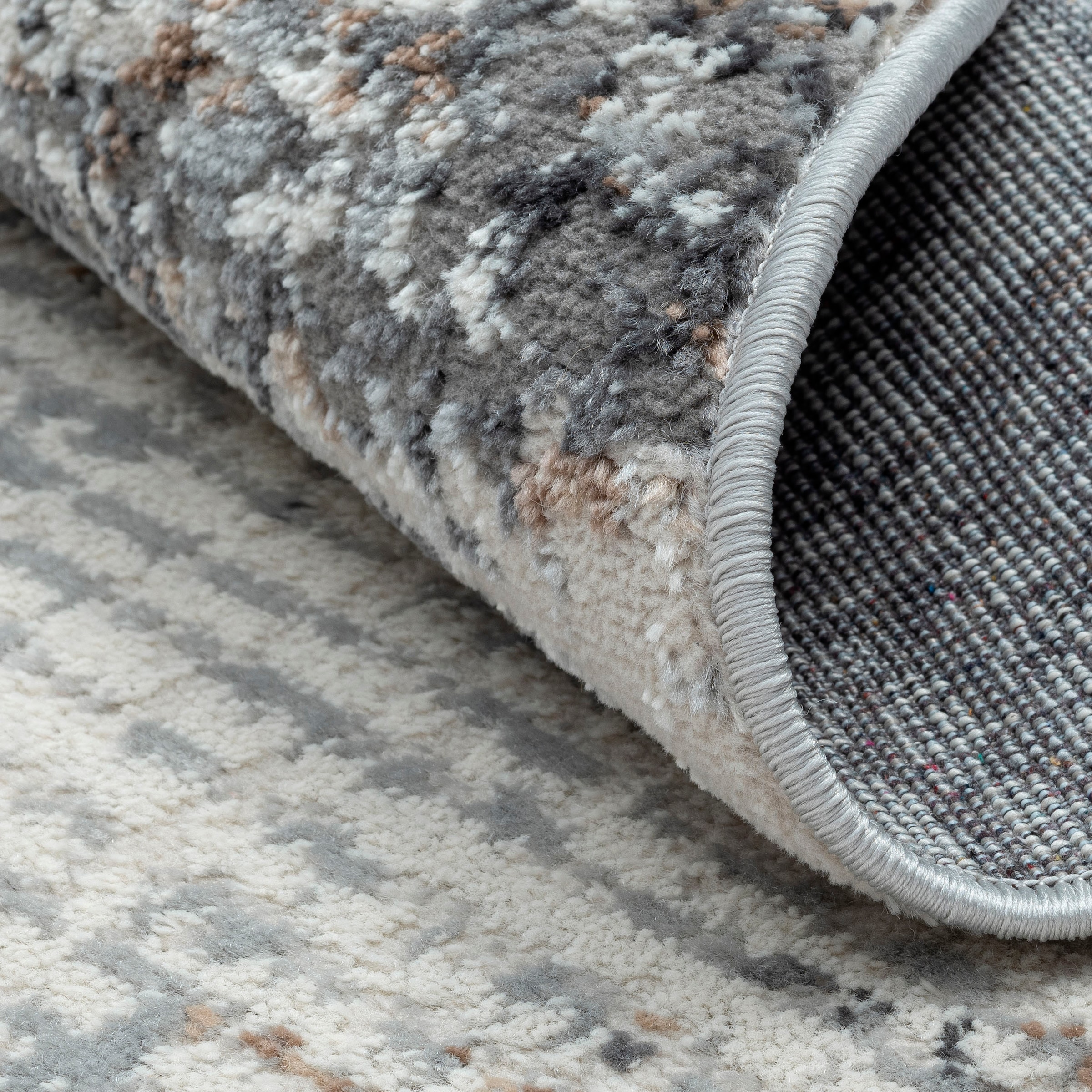 GOODproduct Teppich »Kaylan« rund 8 mm Höhe Kurzflor, modernes Design, pflegeleicht, Wohnzimmer