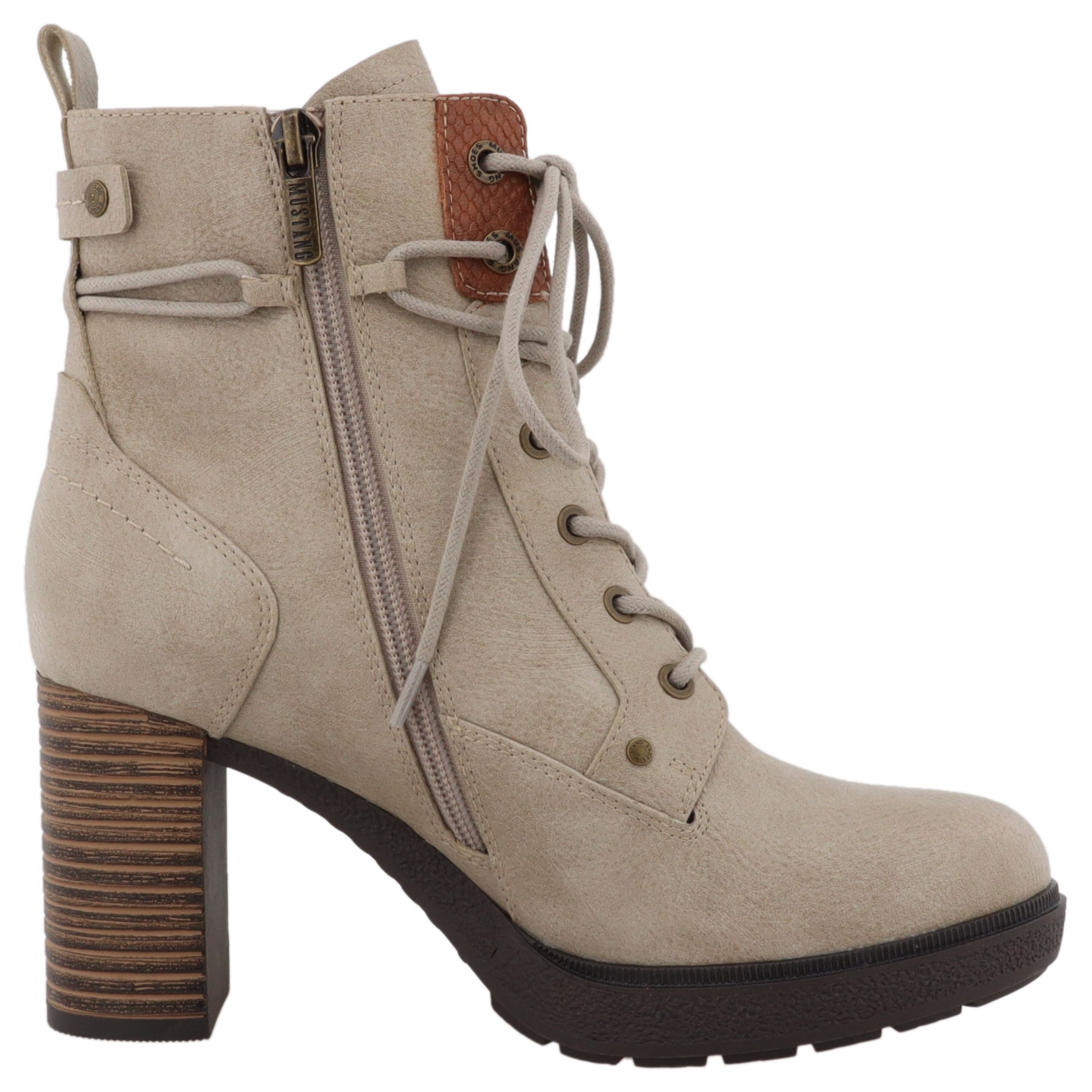 Mustang Shoes Bottes d'hiver »Nana«  Bottine à lacets avec doublure textile chaude