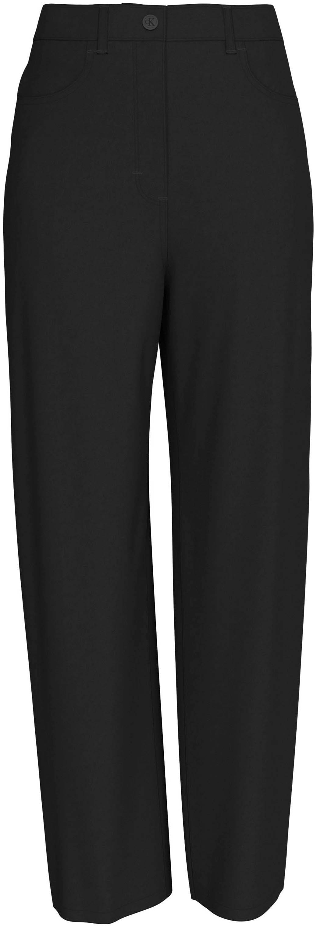 Calvin Klein Jeans Stretch-Hose »STRETCH HIGH RISE STRAIGHT PANT«  aufgesetzte Taschen, 1-Knopf-Form