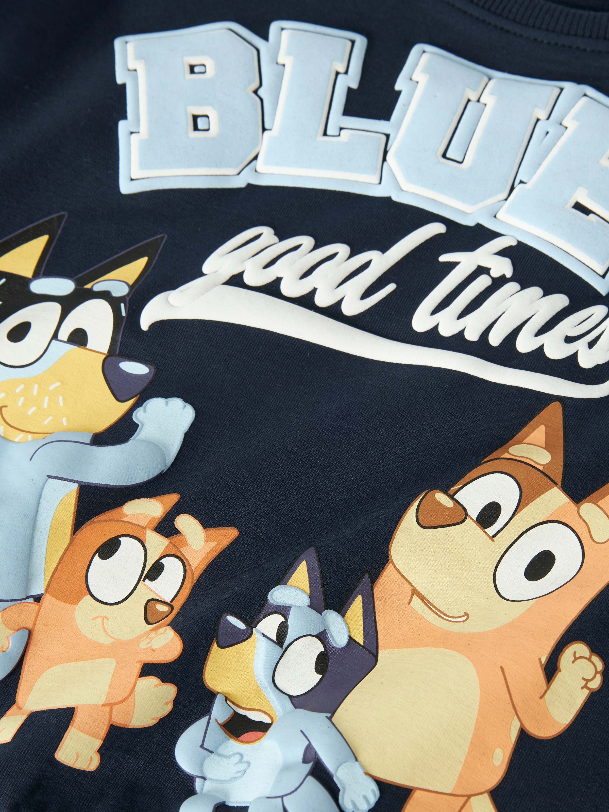 Name It Sweat-shirt »NMMJUST BLUEY NREG SWEAT UNB NOOS SKY«, mélange coton, coupe régulière
