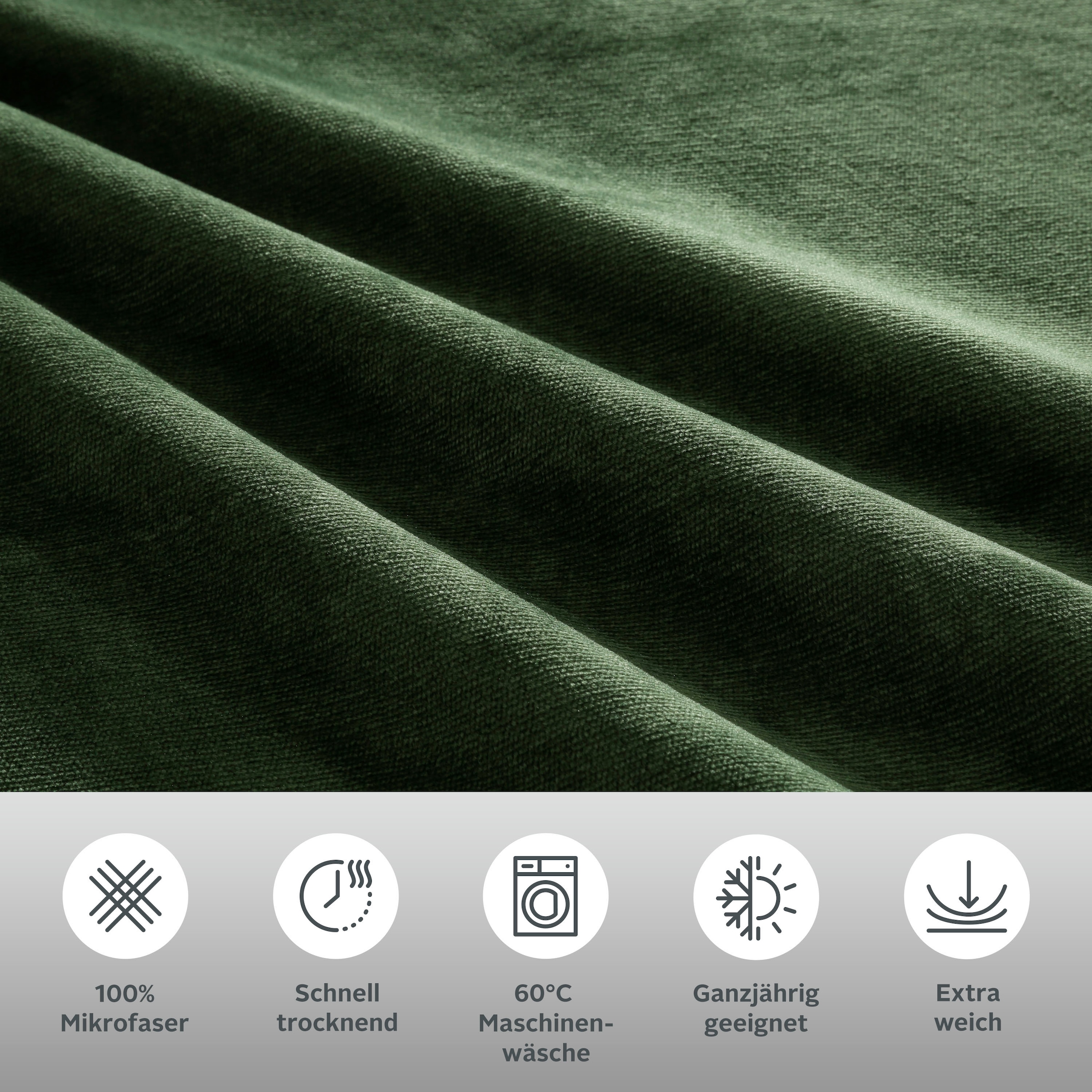 GOODproduct Bettwäsche »Desner3« 2 Bettwäsche mit Reissverschluss, Cashmere-Touch, kuschelig & weich