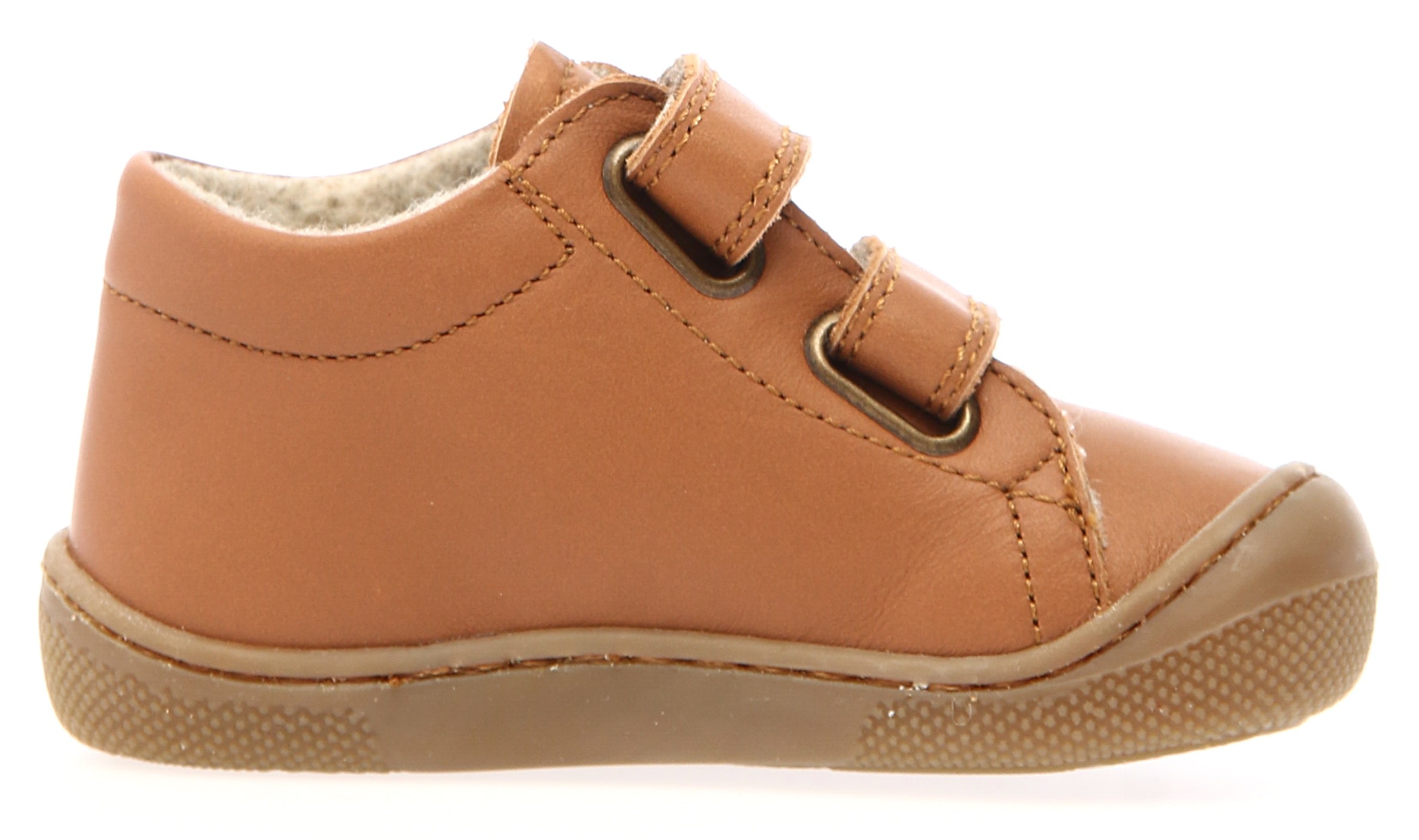 Naturino Chaussures de marche »Amur«  chaussure bébé, chaussure à scratch avec doublure en laine, gabarit de taille à télécharger