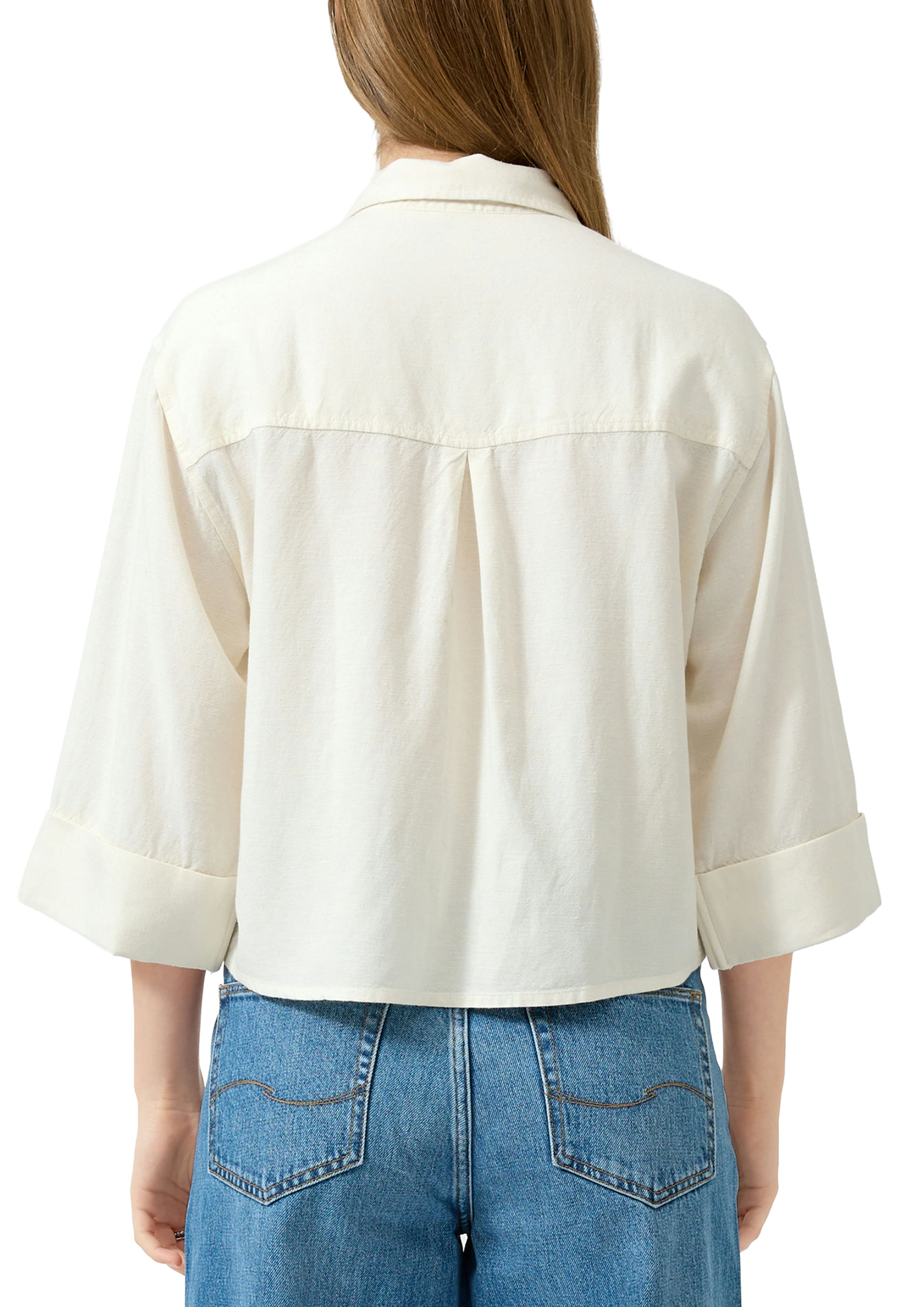 QS Hemdbluse mit Hemdkragen und 3/4-Arm