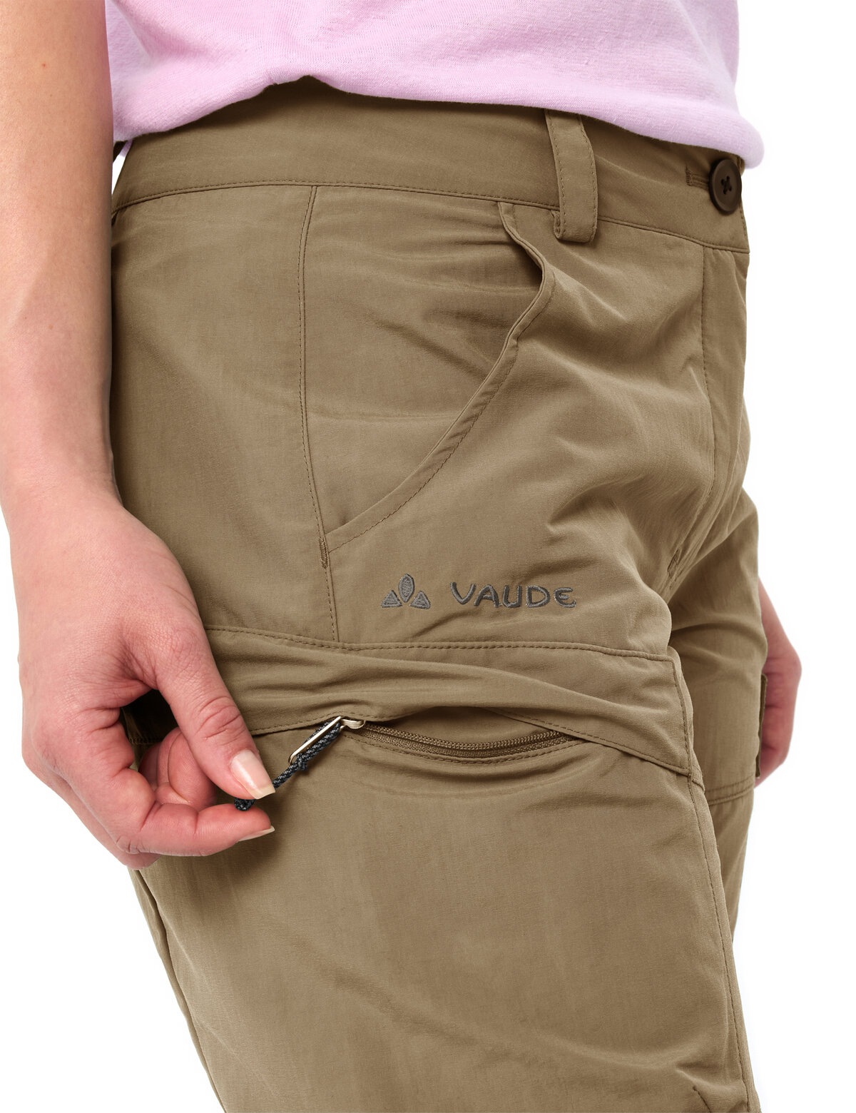 VAUDE Zip-off-Hose »WOMEN'S NEYLAND CARGO ZO PANTS«  schnell trocknendes Material