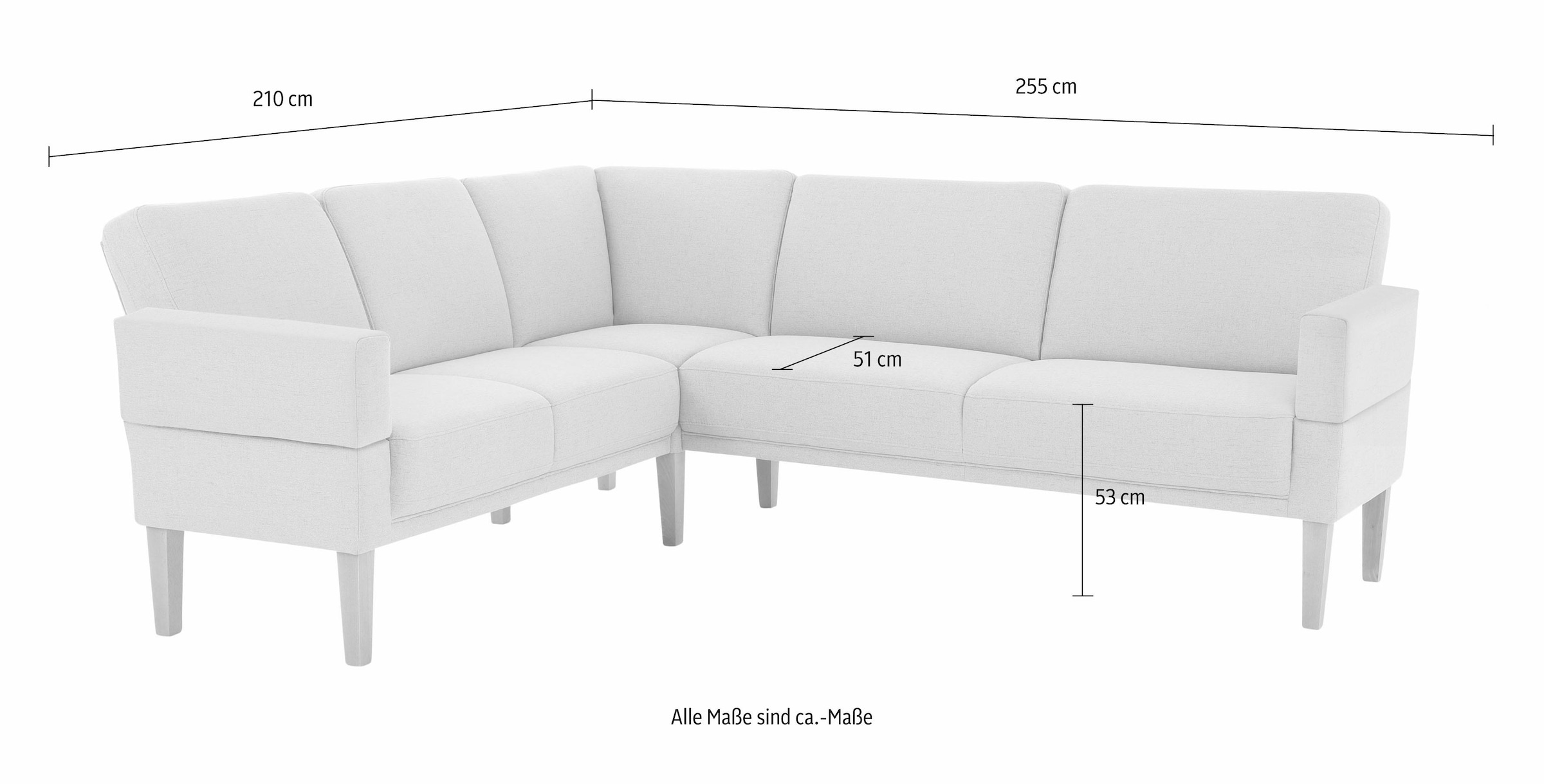 Home affaire Eckbank »Fehmarn« wahlweise langer Schenkel links oder rechts