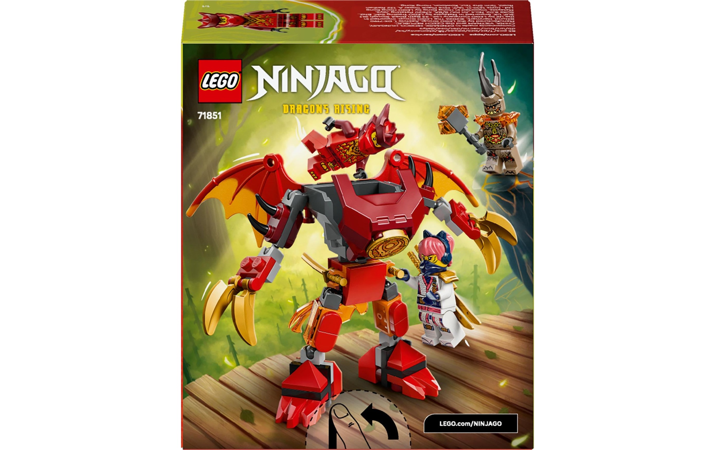   Pions de construction »Ninjago Kais Drachen-Mech Battle Set 71851« Kategorie: Fantasy-Welt