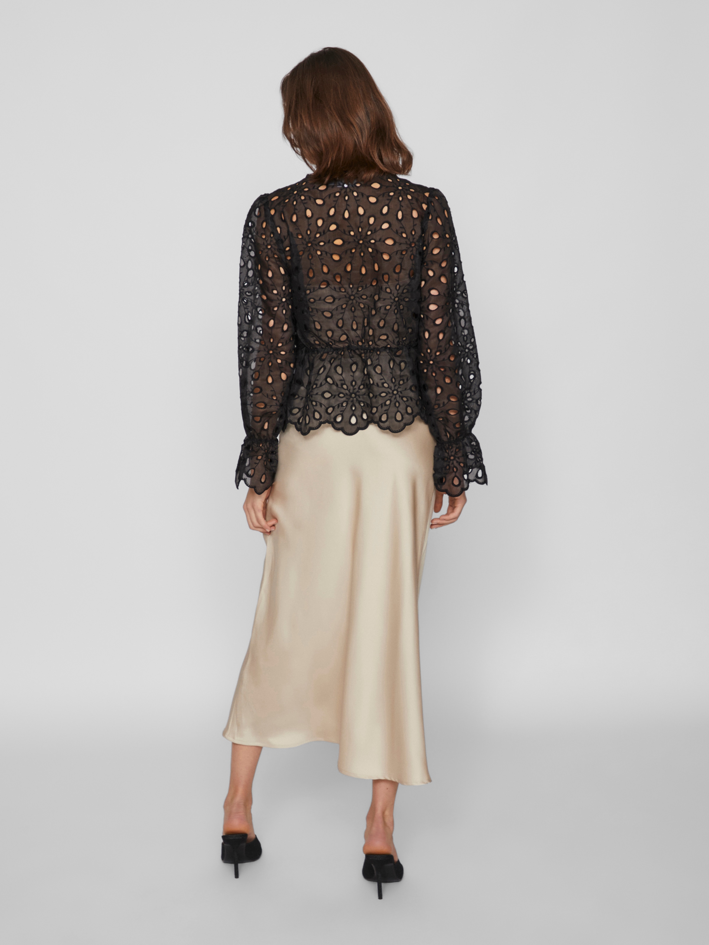 Vila Maxi jupe »VIELLETTE HW LONG SKIRT - NOOS« fibre synthétique