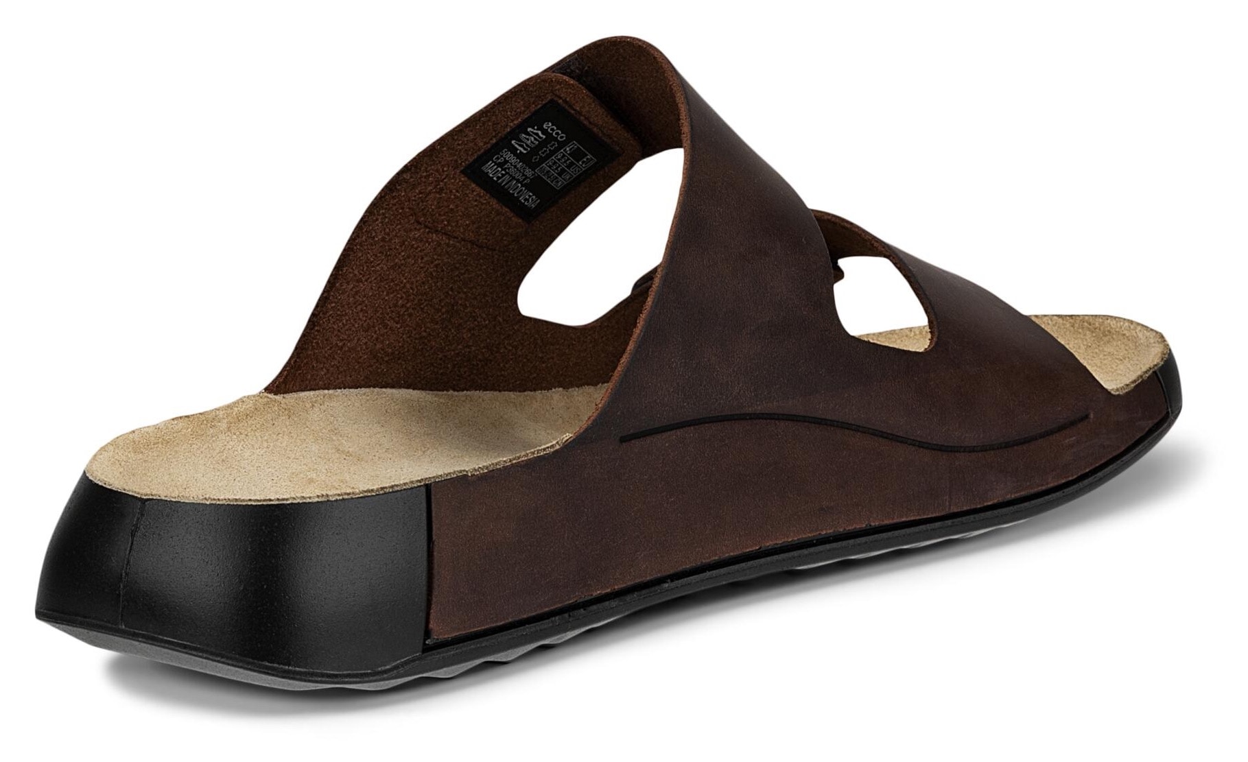 Ecco Pantolette »Cozmo M«  Chaussure d'été, mule, chaussure à scratch avec coutures décoratives discrètes