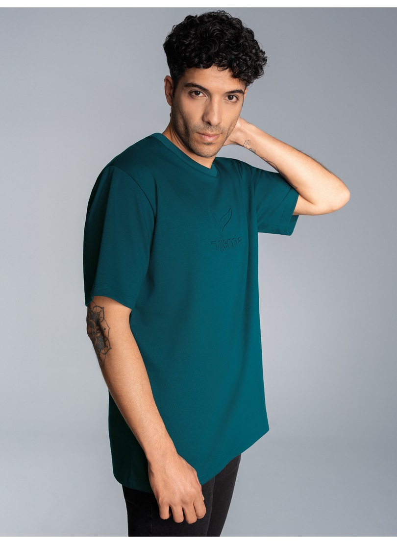 Trigema T-Shirt »TRIGEMA Heavy Oversized T-Shirt mit 3D-Motiv« 1 Stk.