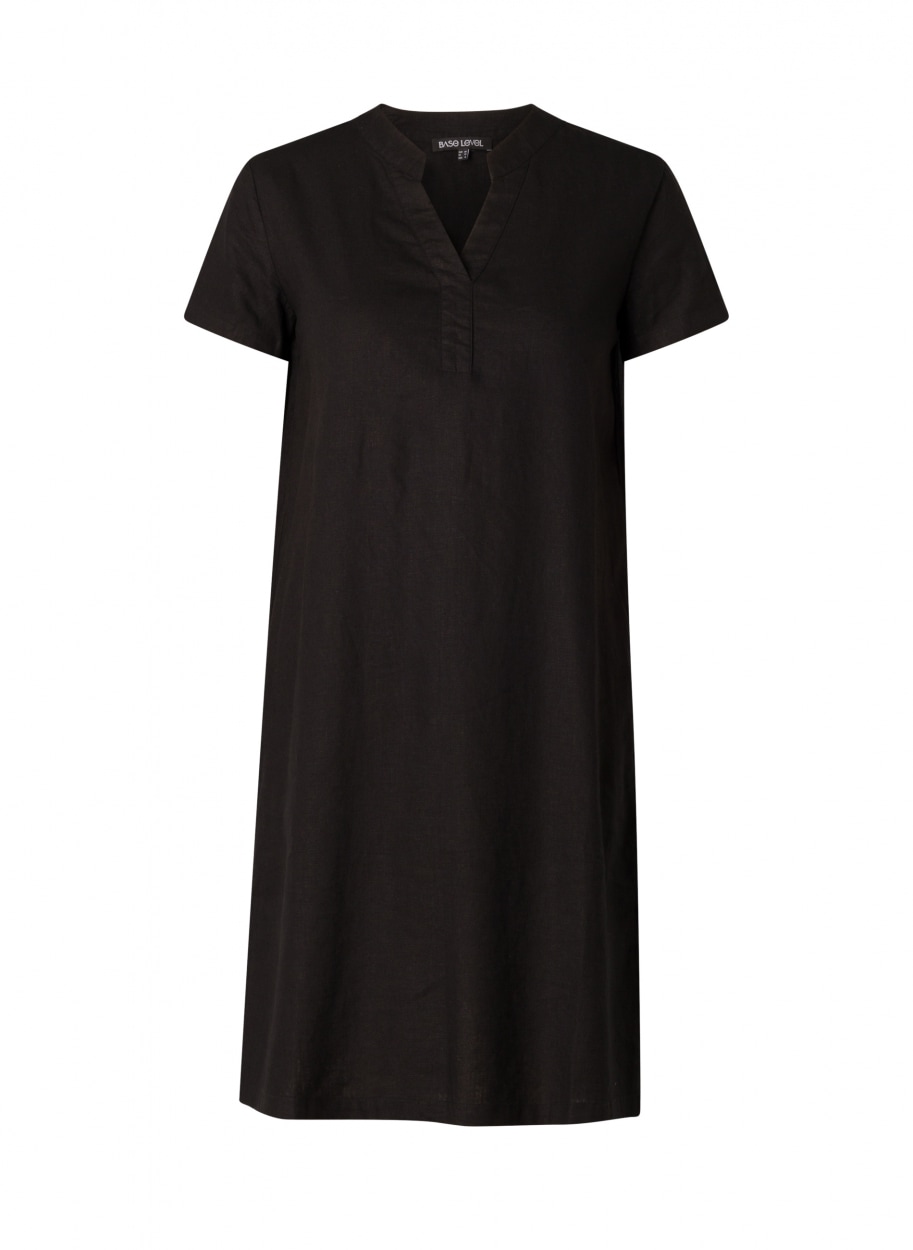 Base Level Curvy Robe tunique »Yacinthe« Sommerkleid mit Leinen