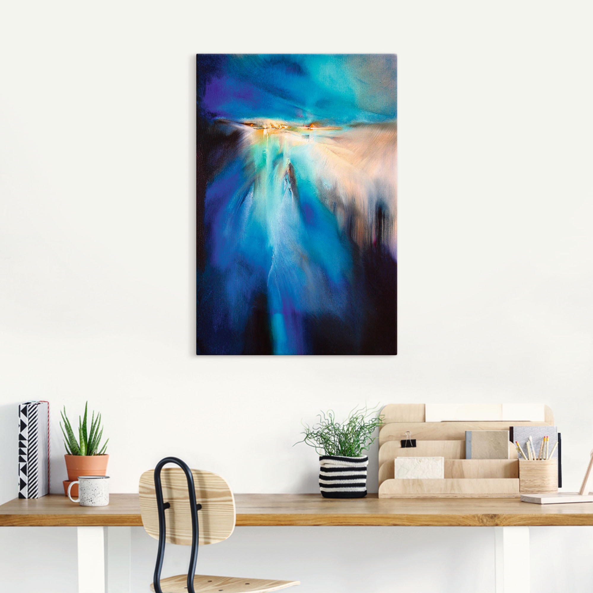 Artland Tableau sur toile »Winterabend II« 1 cuis tlg. auf Holzrahmen gespannt