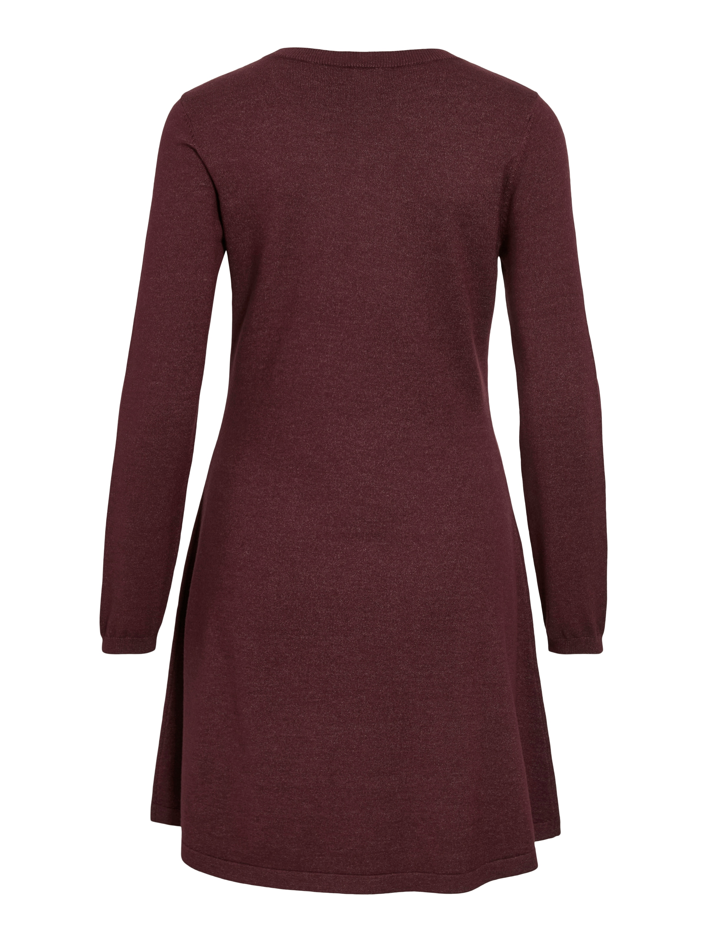 Vila Robe en tricot »VICOMFY A-LINE O-NECK KNIT DRESS - NOOS« Materialmix, normal geschnitten