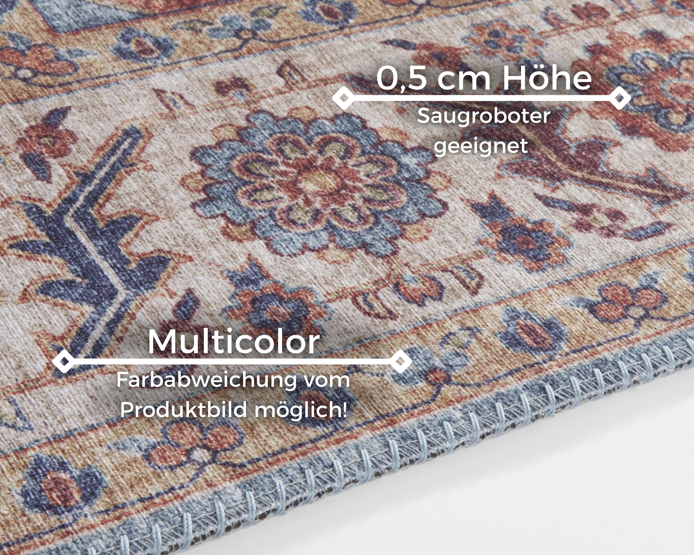 HANSE Home Tapis »Anthea« Rectangulaire 5 mm Höhe Orientalisch, Läufer, Vintage, Wohnzimmer, Schlafzimmer, Esszimmer