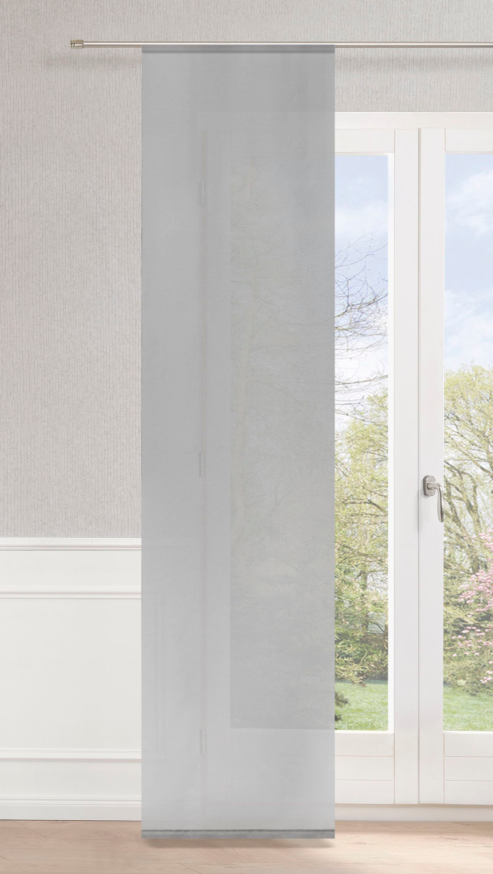 Neutex for you! Rideau coulissant »Galena Uni« Velcro 1 cuis tlg. inkl. Befestigungszubehör, Breite: 57 cm