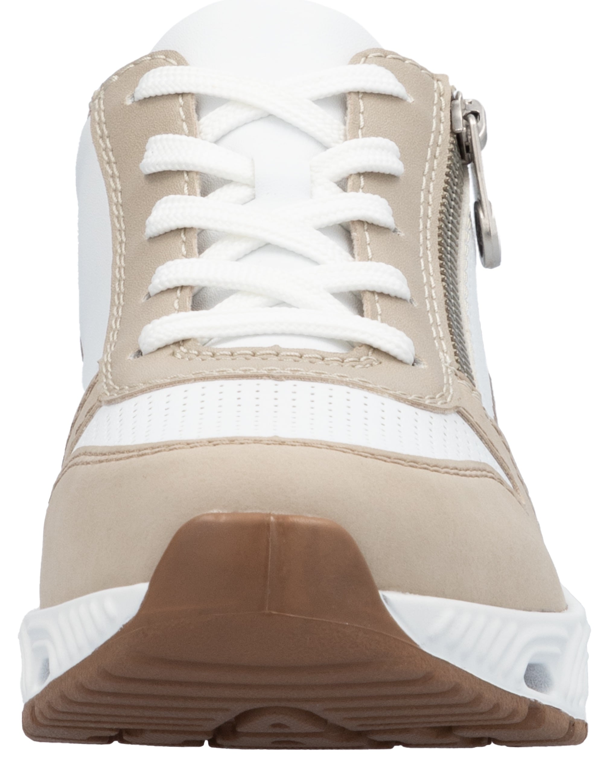 RIEKER Sport Baskets compensées  Schnürschuh, Halbschuh, Freizeitsneaker mit Reissverschluss