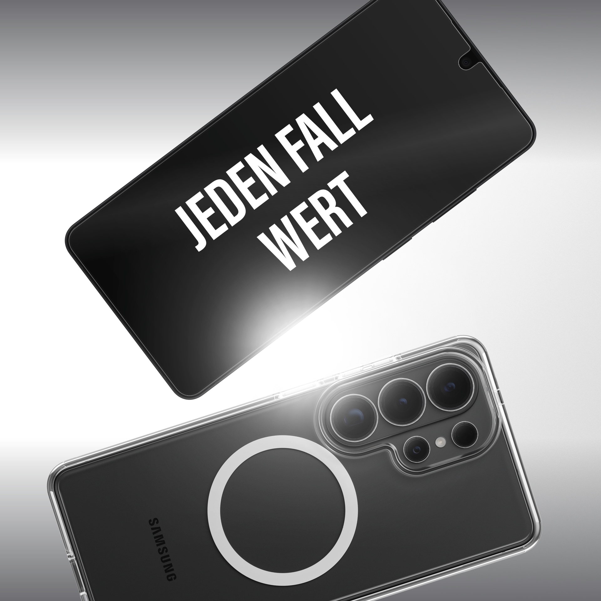 CARE by PanzerGlass Displayschutzglas »3-in-1 Protection Explorer Bundle« für Samsung Galaxy S26 Ultra Displayschutzfolie, Schutzfolie, Bildschirmschutz, kratz- & stossfest