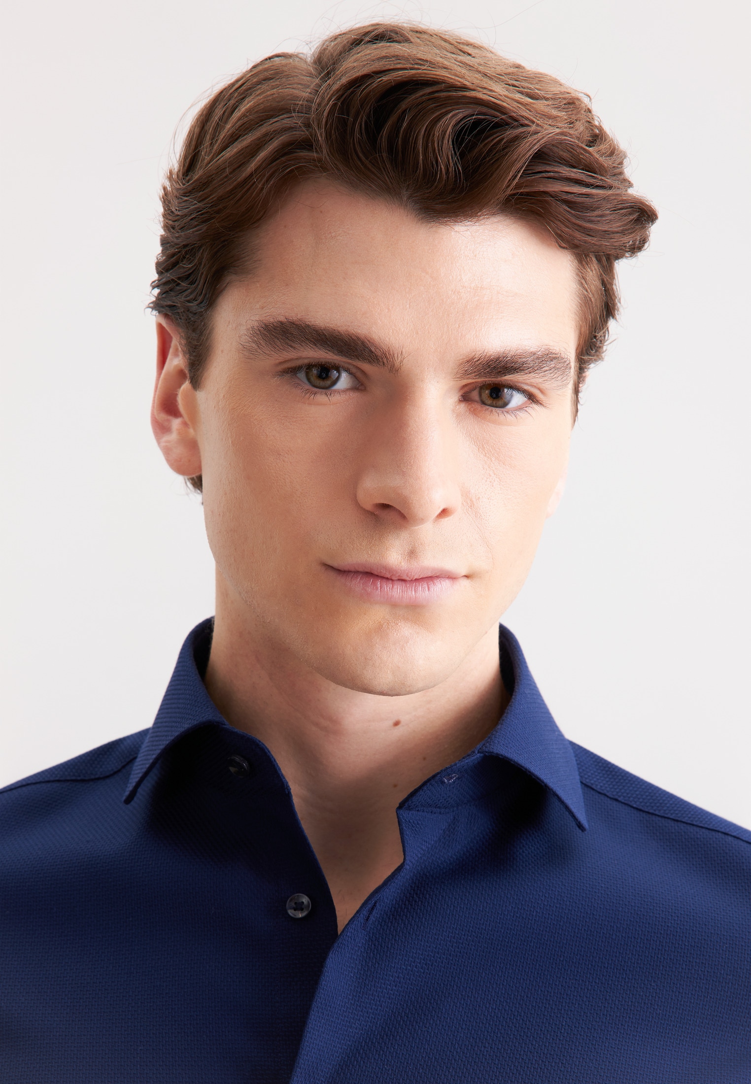 seidensticker Businesshemd »Schwarze Rose« Slim 1/1 Kentkragen Struktur