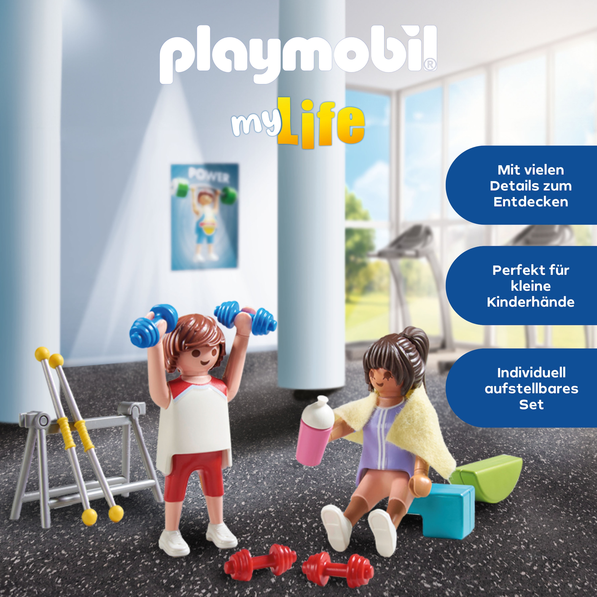 Playmobil® Jeu de construction »Fitnesstraining (71806), Playmobil My Life« Made in Europe