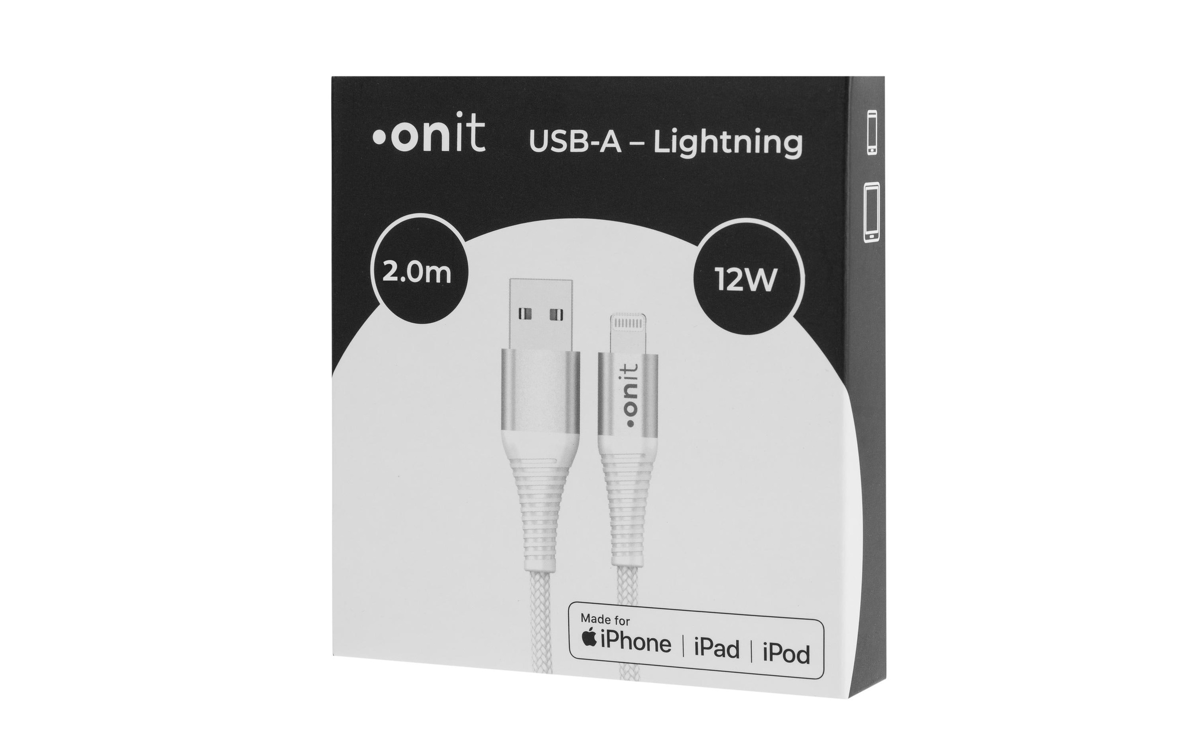 onit USB-Kabel »2.0-Kabel MFi USB A - Light« 200 cm