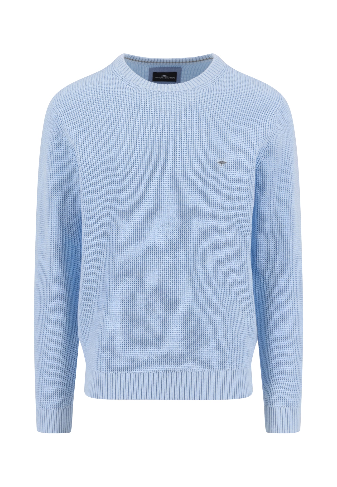 FYNCH-HATTON Strickpullover aus Baumwolle, normale Passform, hüftbedeckende Länge