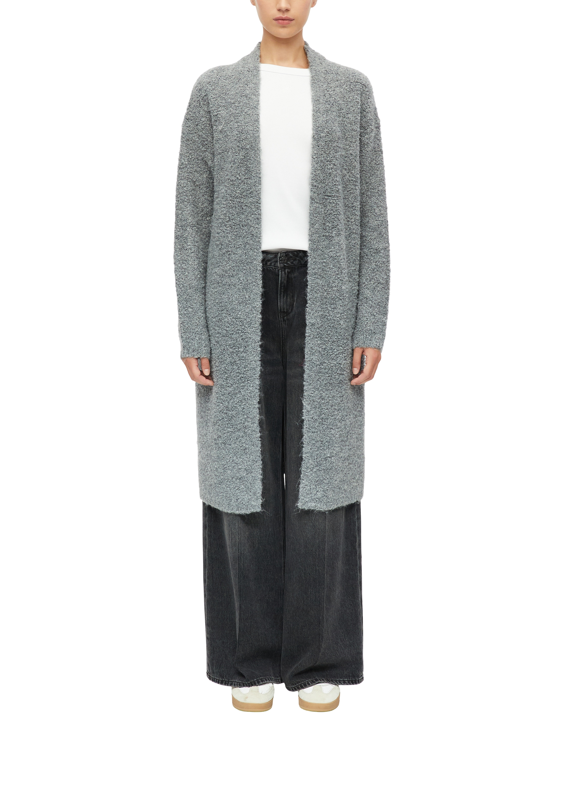 s.Oliver Cardigan long Lange Strickjacke ohne Verschluss / mit Wolle