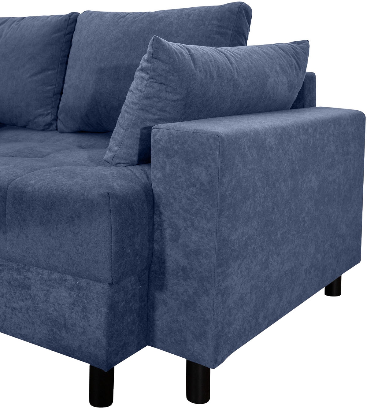 COLLECTION AB Paysage de salon »Toni U-Form mit Armlehne« inkl. Hocker und Zierkissen in abgesetzter Farbe, mit Bonnelfederkern