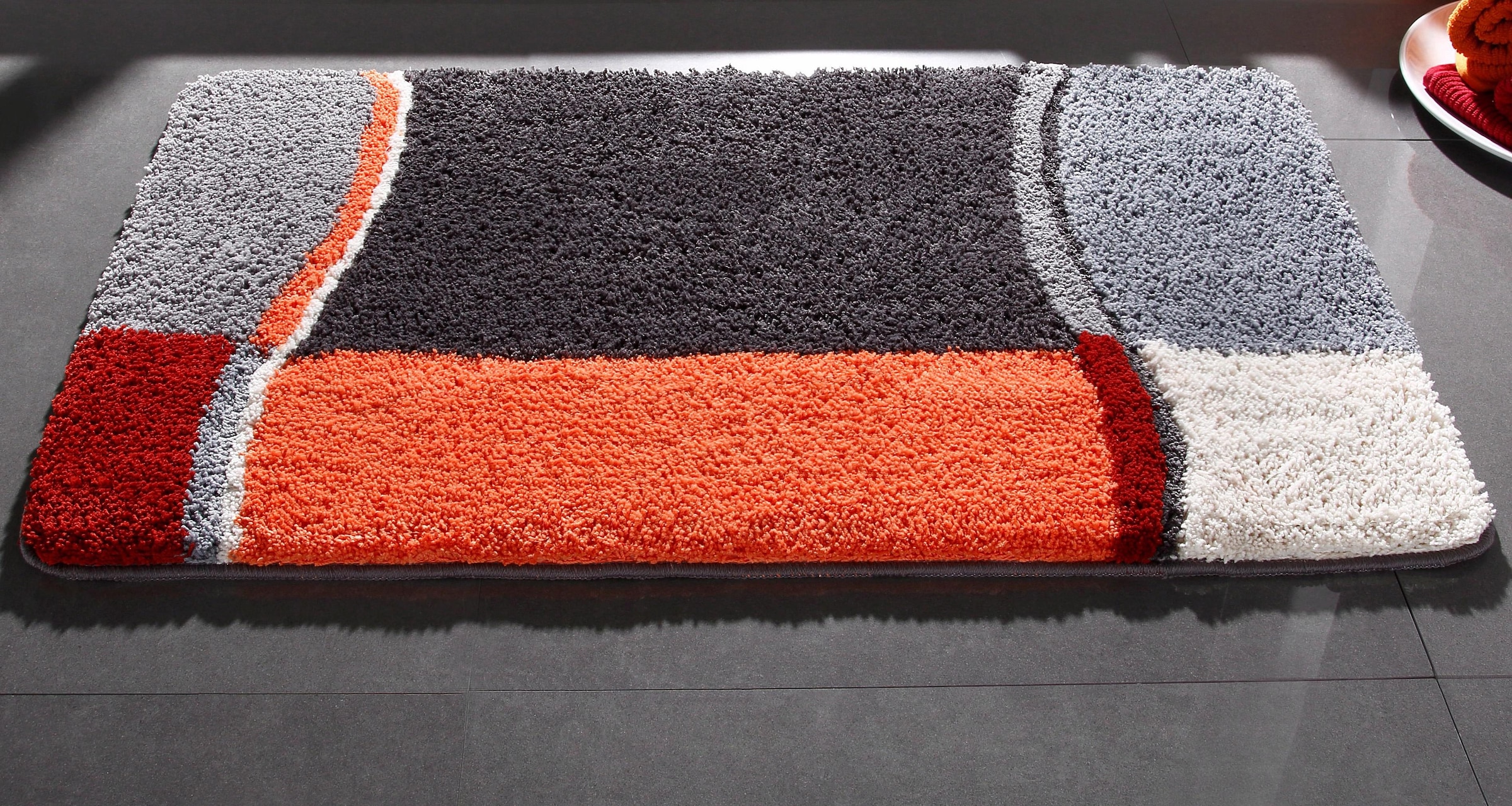 GOODproduct Badematte »Belio, Badvorleger, Badezimmer Teppich« Höhe 20 mm rutschhemmend beschichtet fussbodenheizungsgeeignet | schnell trocknend | strapazierfähig Badematte, Badteppich, Badematten auch als 2 tlg. Set erhältlich, bunt