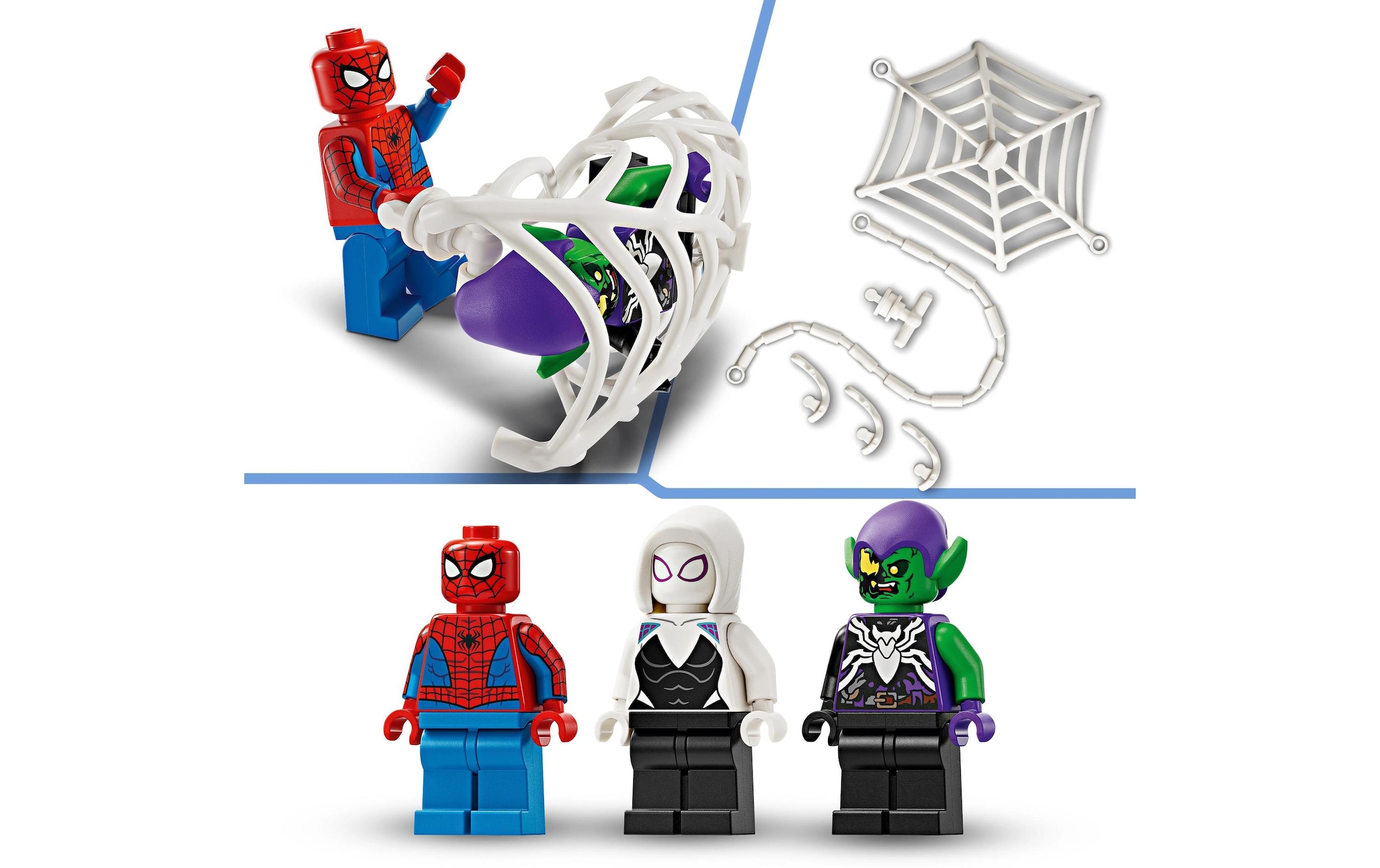 LEGO® Spielbausteine »Spider-Mans Rennauto & Venom Green Goblin 76279«