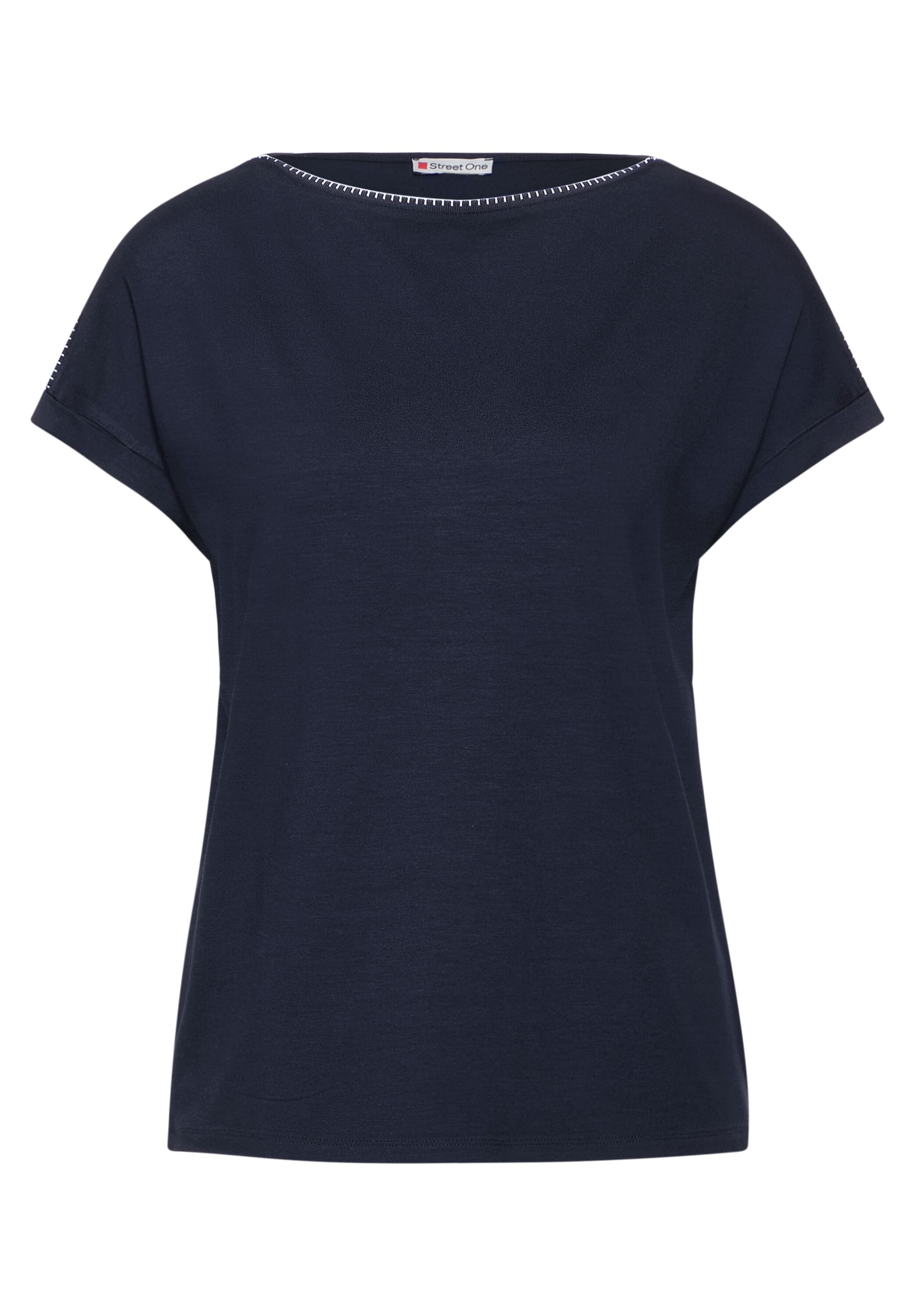 STREET ONE Shirttop mit Paspelband