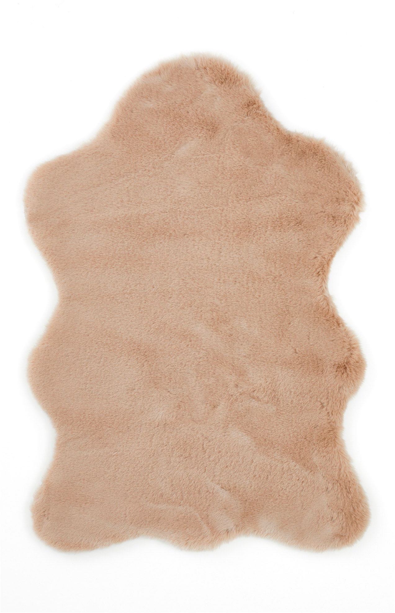 my home Fellteppich »Lugano« fellförmig 30 mm Höhe Kunstfell, Uni Farben, weich & kuschelig, auch als 2er Set erhältlich