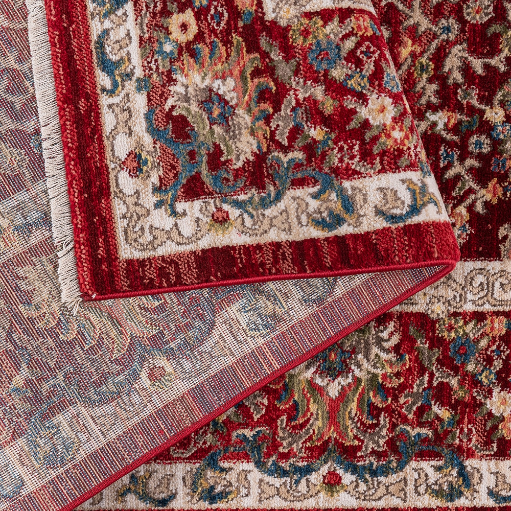 GOODproduct Teppich »Molvio, mit & ohne Fransen« rechteckig 18 mm Höhe Orient-Optik, Vintage Design, weich, Wohnzimmer, Schlafzimmer