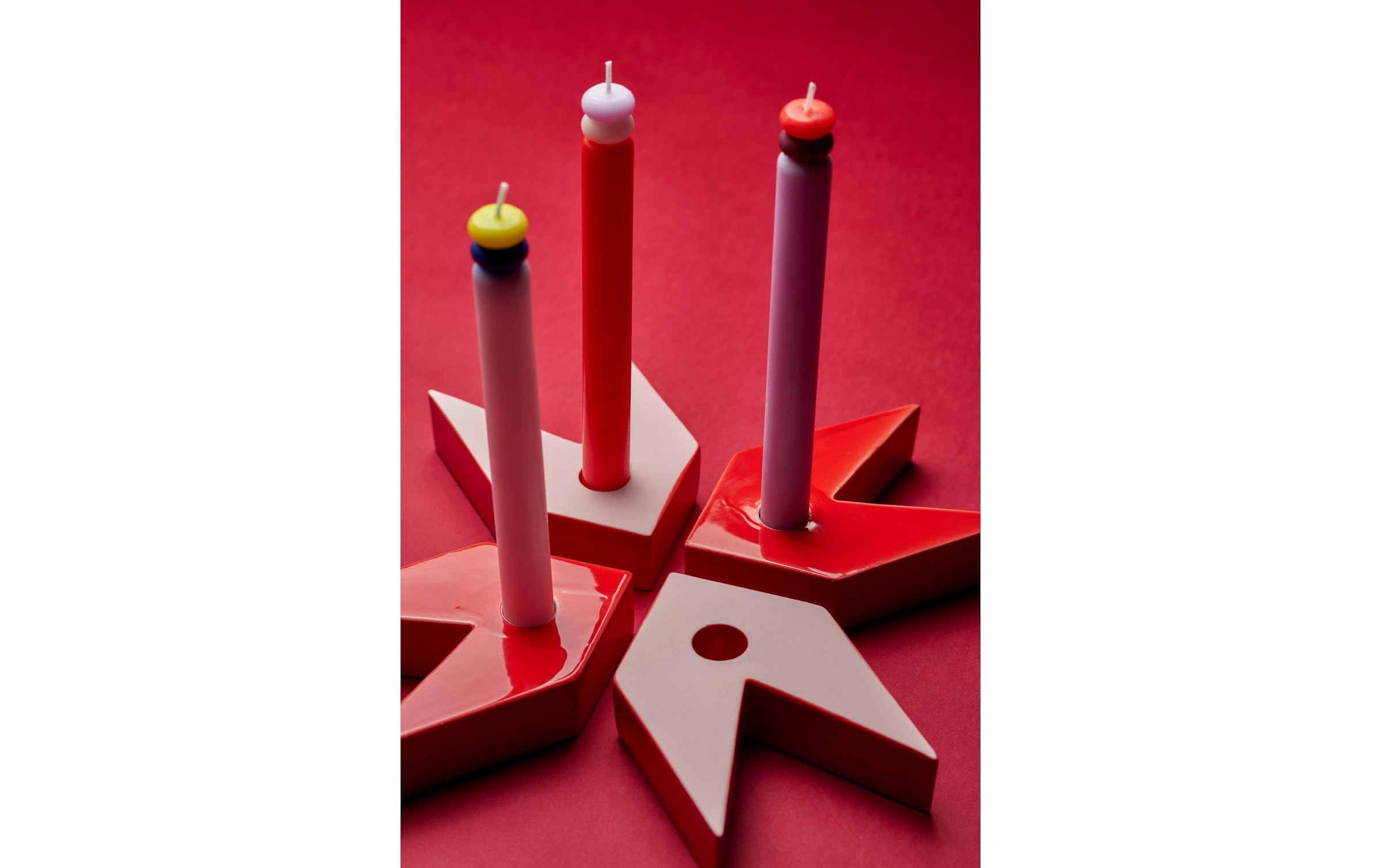chic mic Adventskranz »Chic Mic Star candle holder Porcelain, 4-piece«
