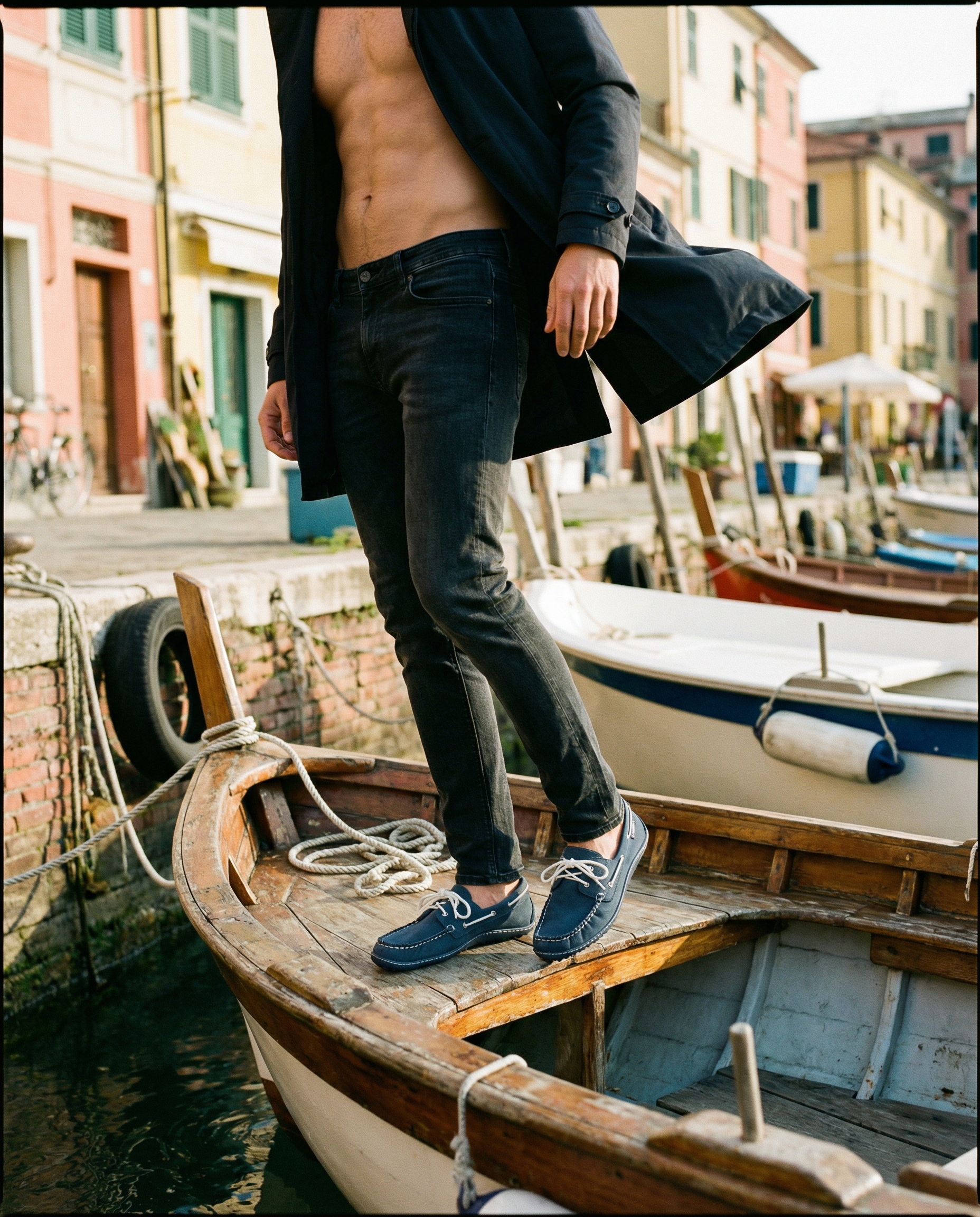 Leguano Chaussures pieds nus »MORECASSIN«  Chaussure à lacets, chaussure basse, mocassin avec œillets mode