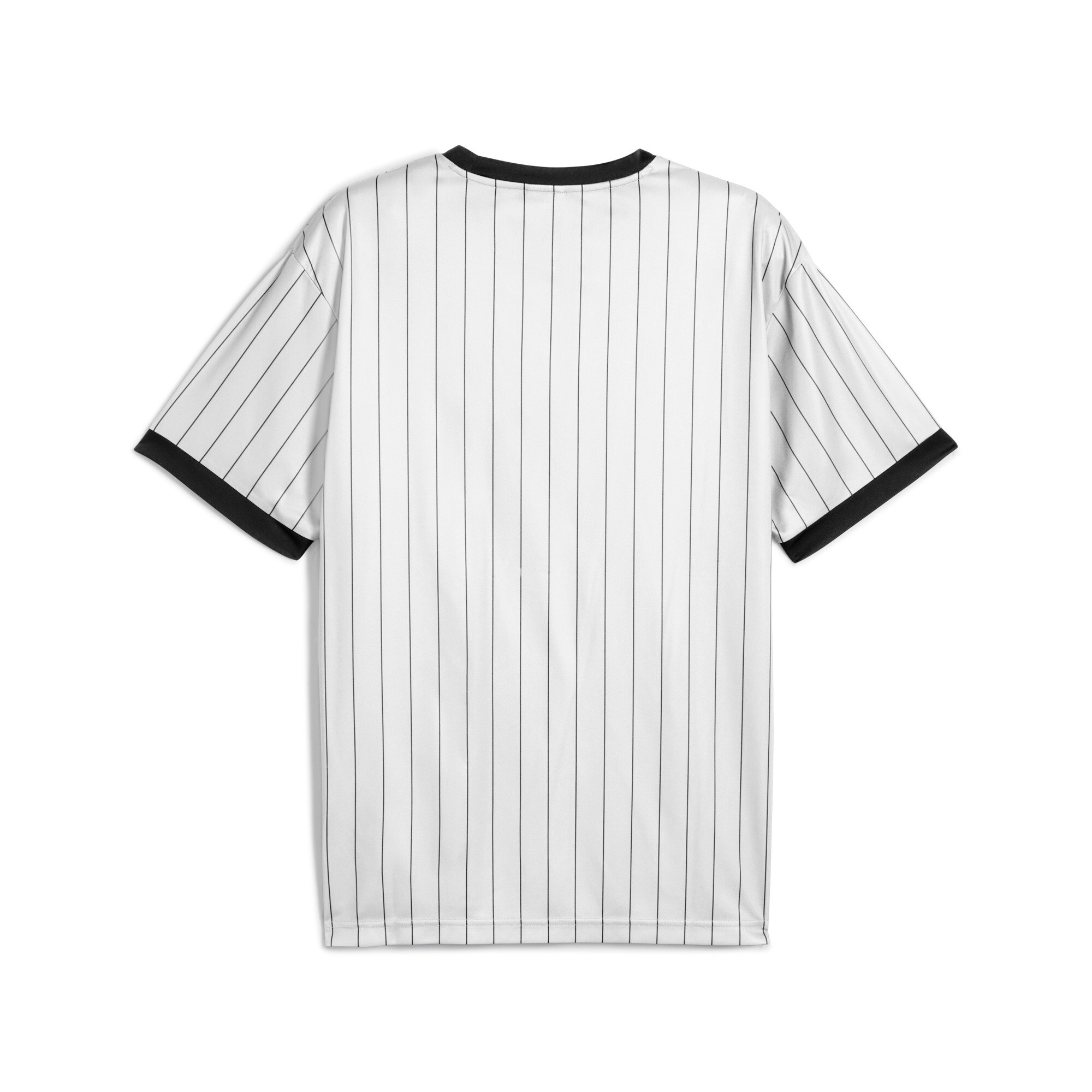 PUMA T-shirt »ESS STRIPED JERSEY« Relaxed Fit, Kurzarmdesign, mit V-Ausschnitt