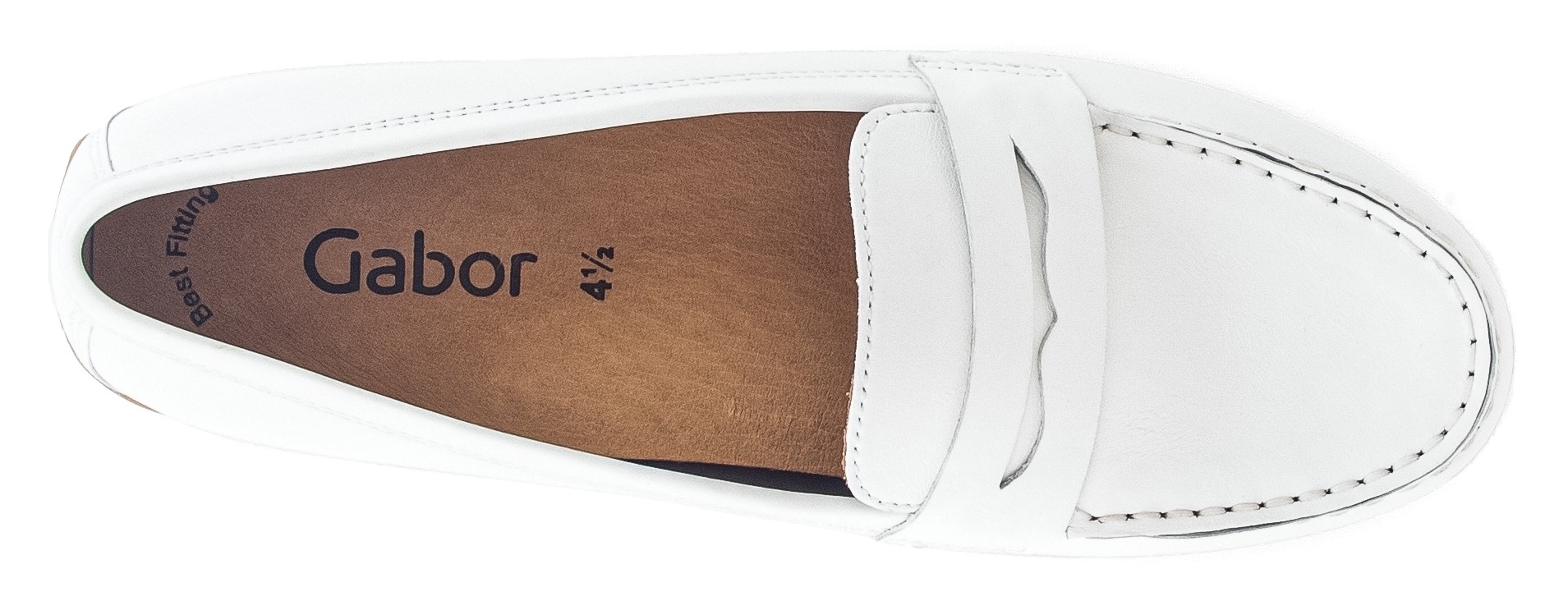 Gabor Mocassin  , Halbschuh, Businessschuh, Schlupfeschuh mit Zierriegel