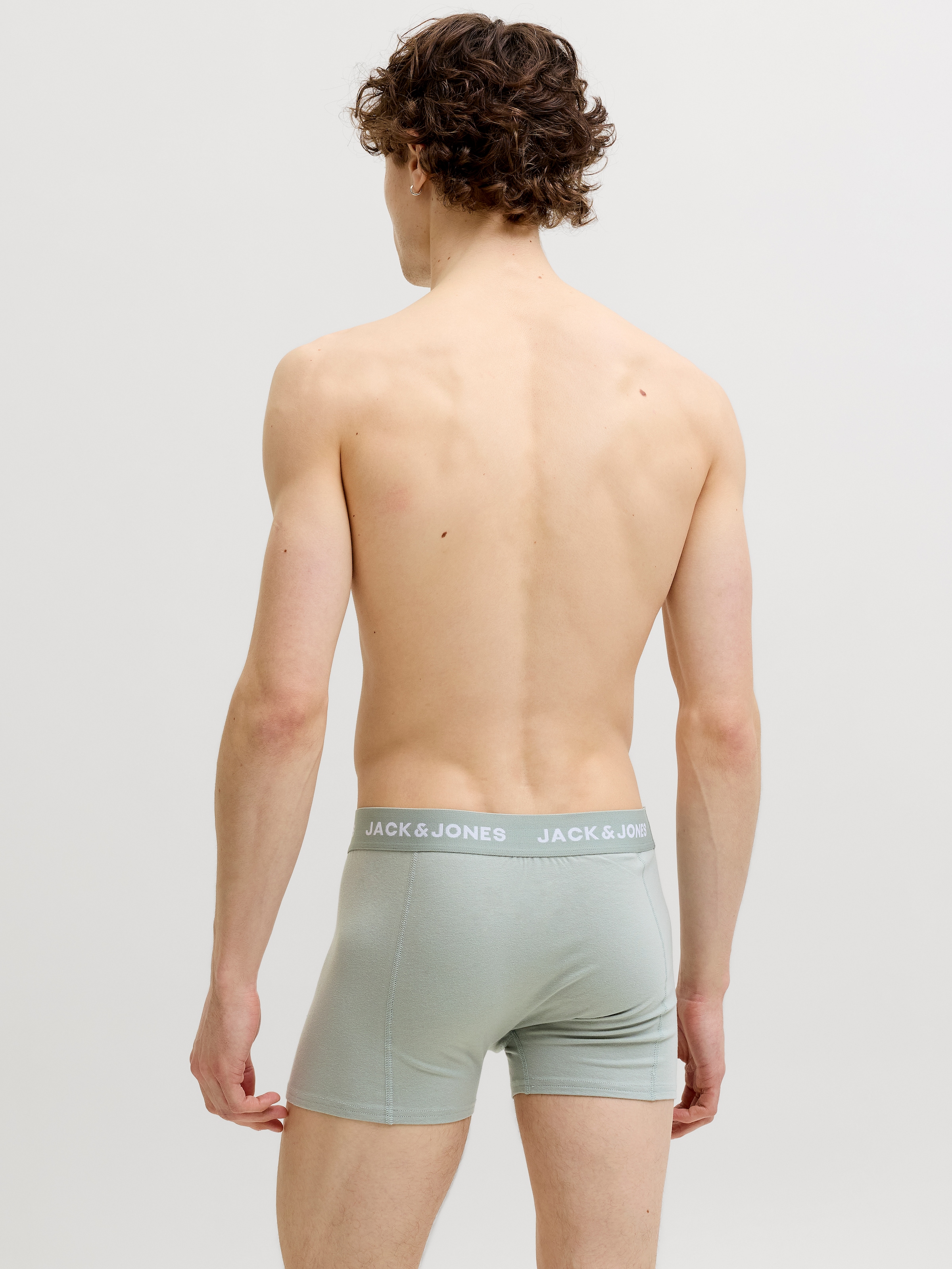Jack & Jones Tronc »JACBENJA SOLID TRUNKS 7 PACK STYD« Paquet, 7 cuis mélange de coton, ceinture élastique
