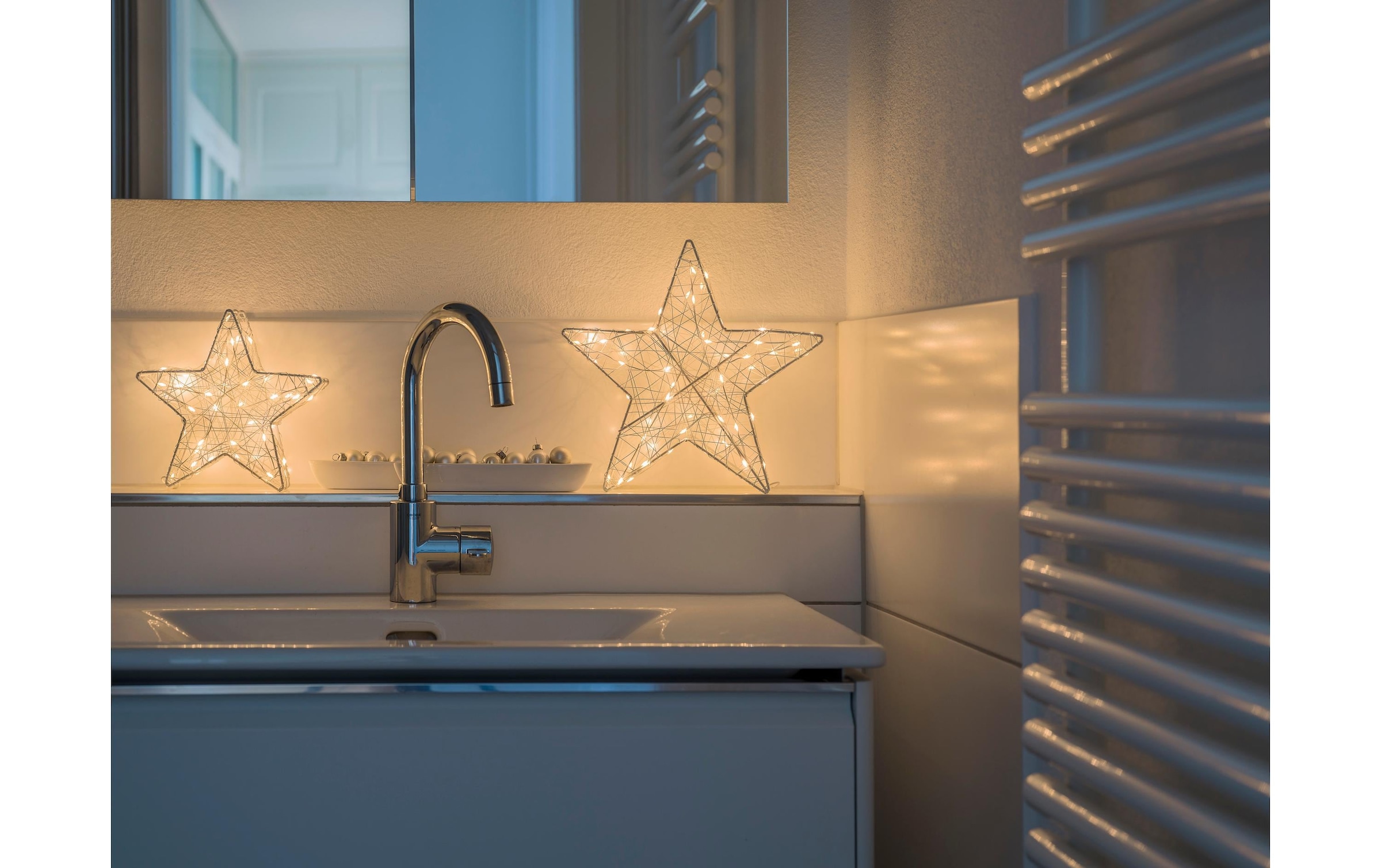 STT LED Dekolicht »Tischdeko 3D Star Bianco S, 20«