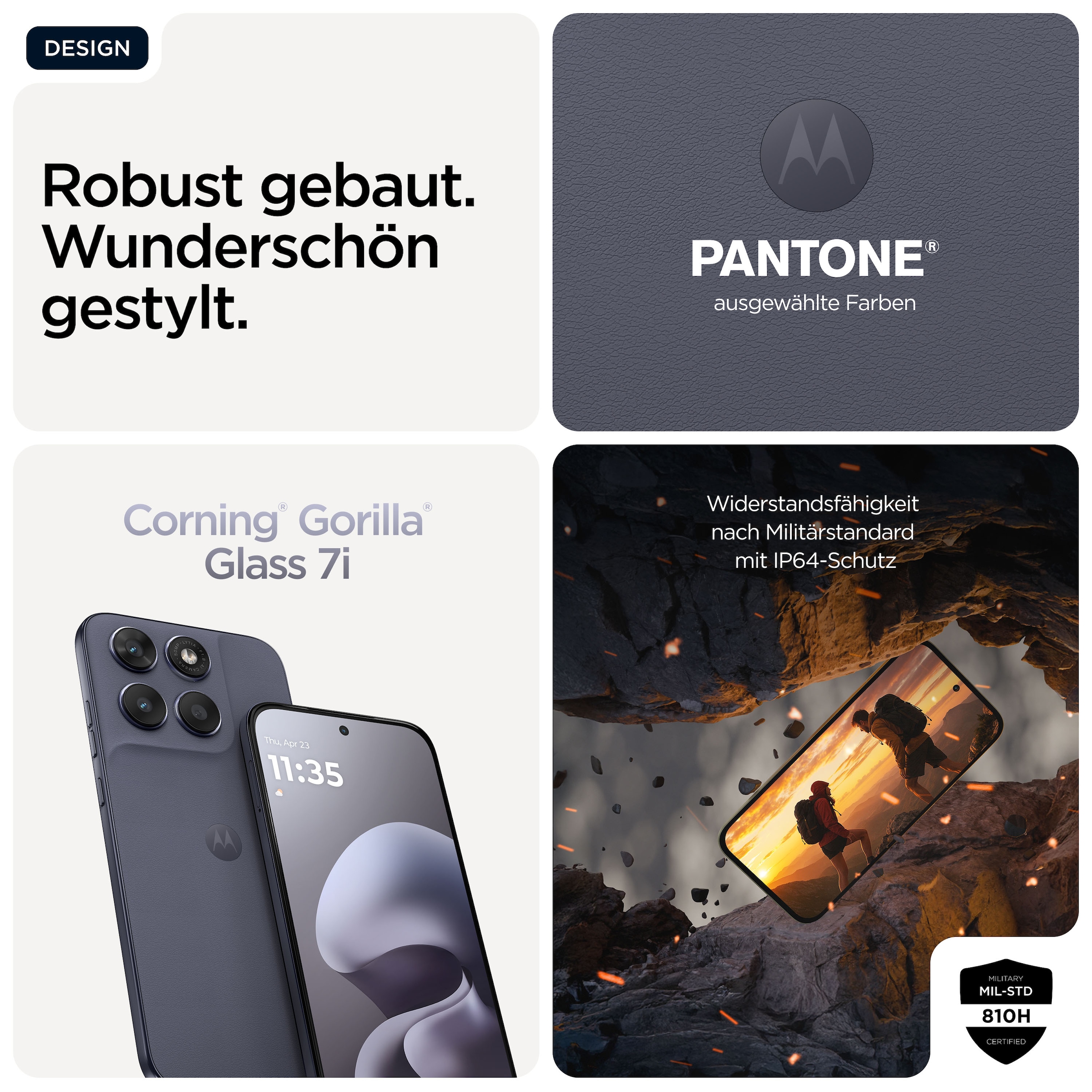 Motorola Smartphone »moto g67« PANTONE® Arctic Seal