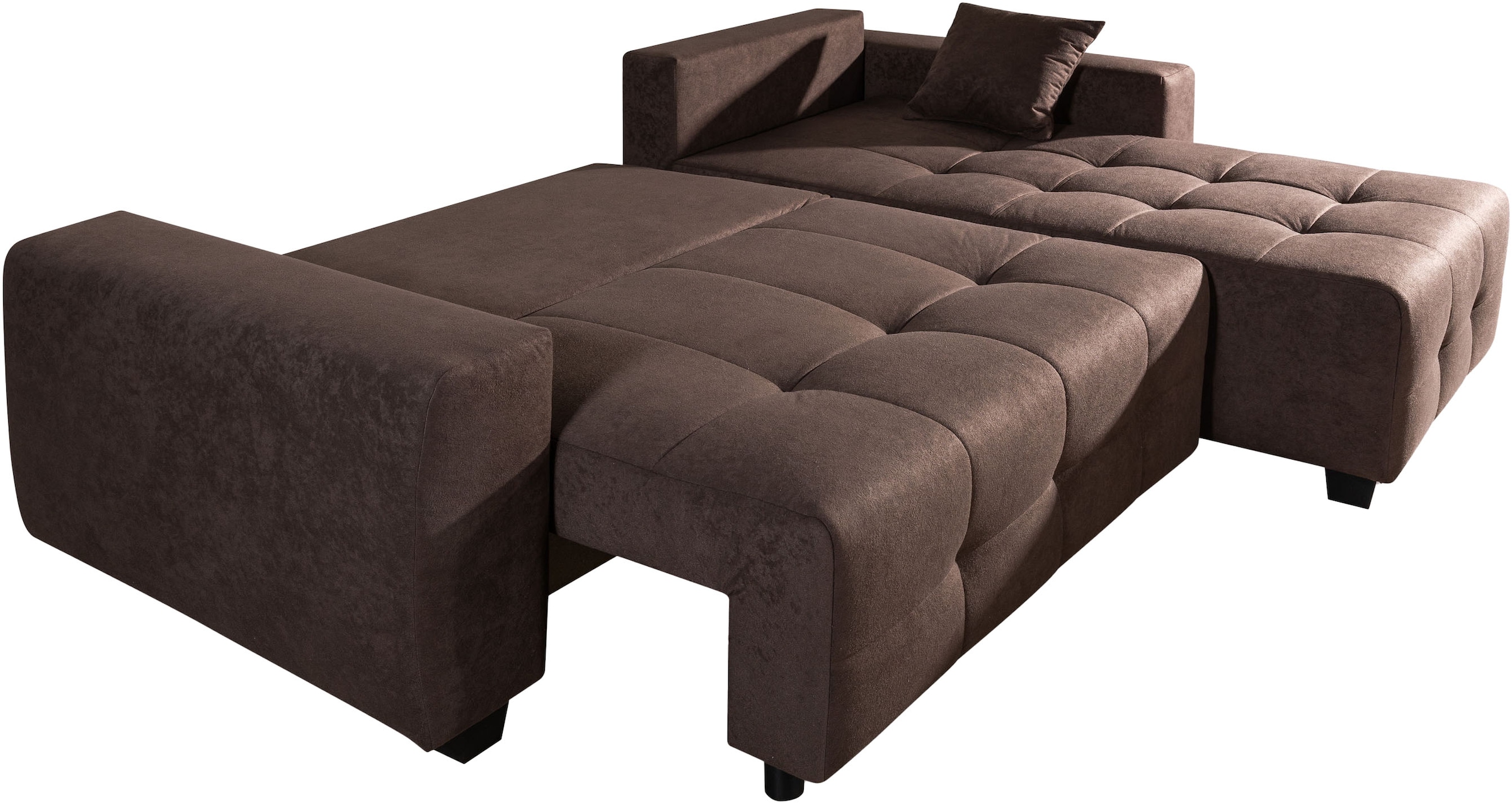 COLLECTION AB Canapé d'angle Ecksofa,Schlaffunktion,Bonnelfederkern,Rückenkissen
