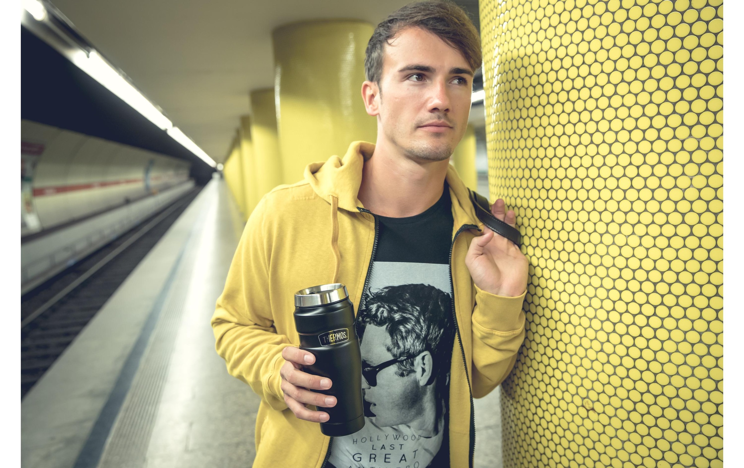 THERMOS Thermobecher »Stainless King 470 ml« DrinkLock – Verschlusssystem, 100% dicht