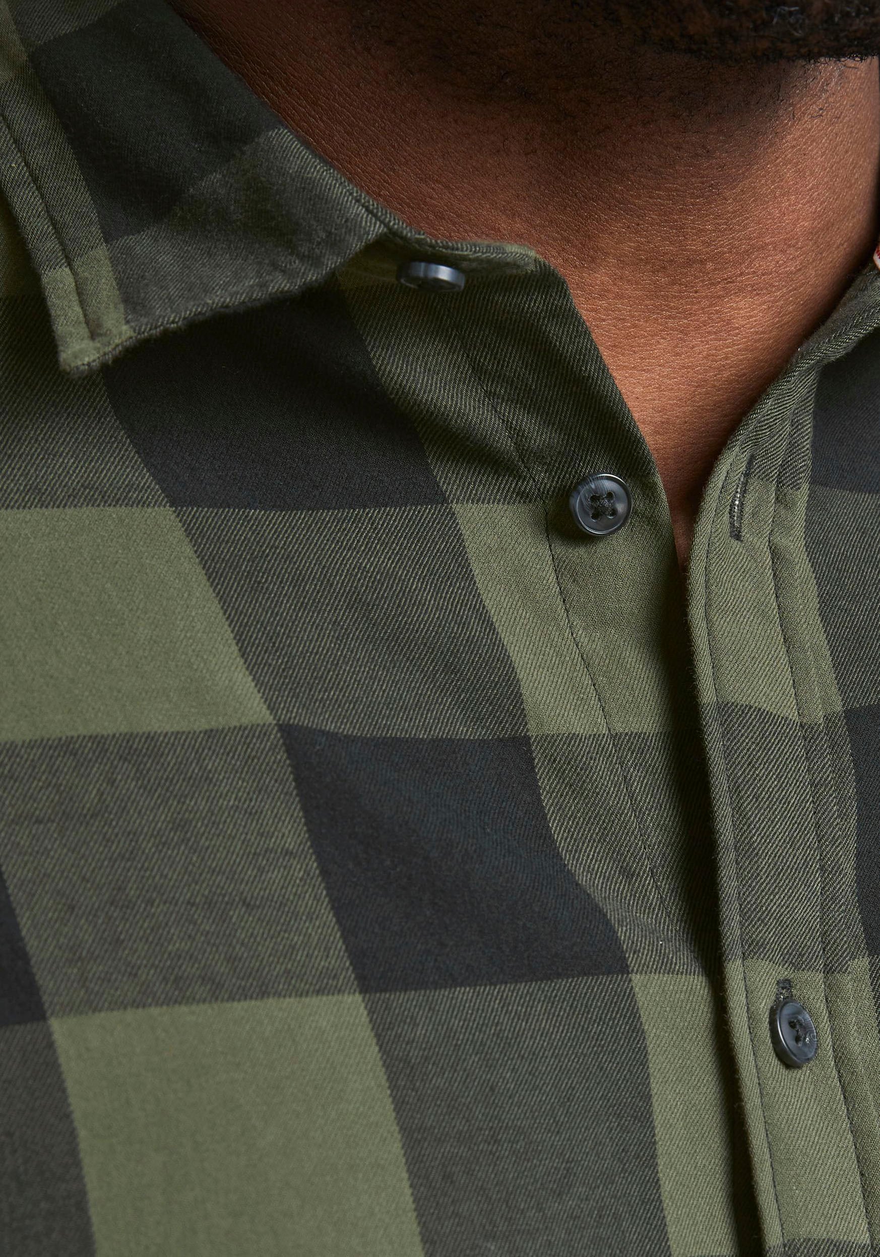 Jack & Jones PlusSize Karohemd »GINGHAM TWILL SHIRT« Bis Grösse 6XL