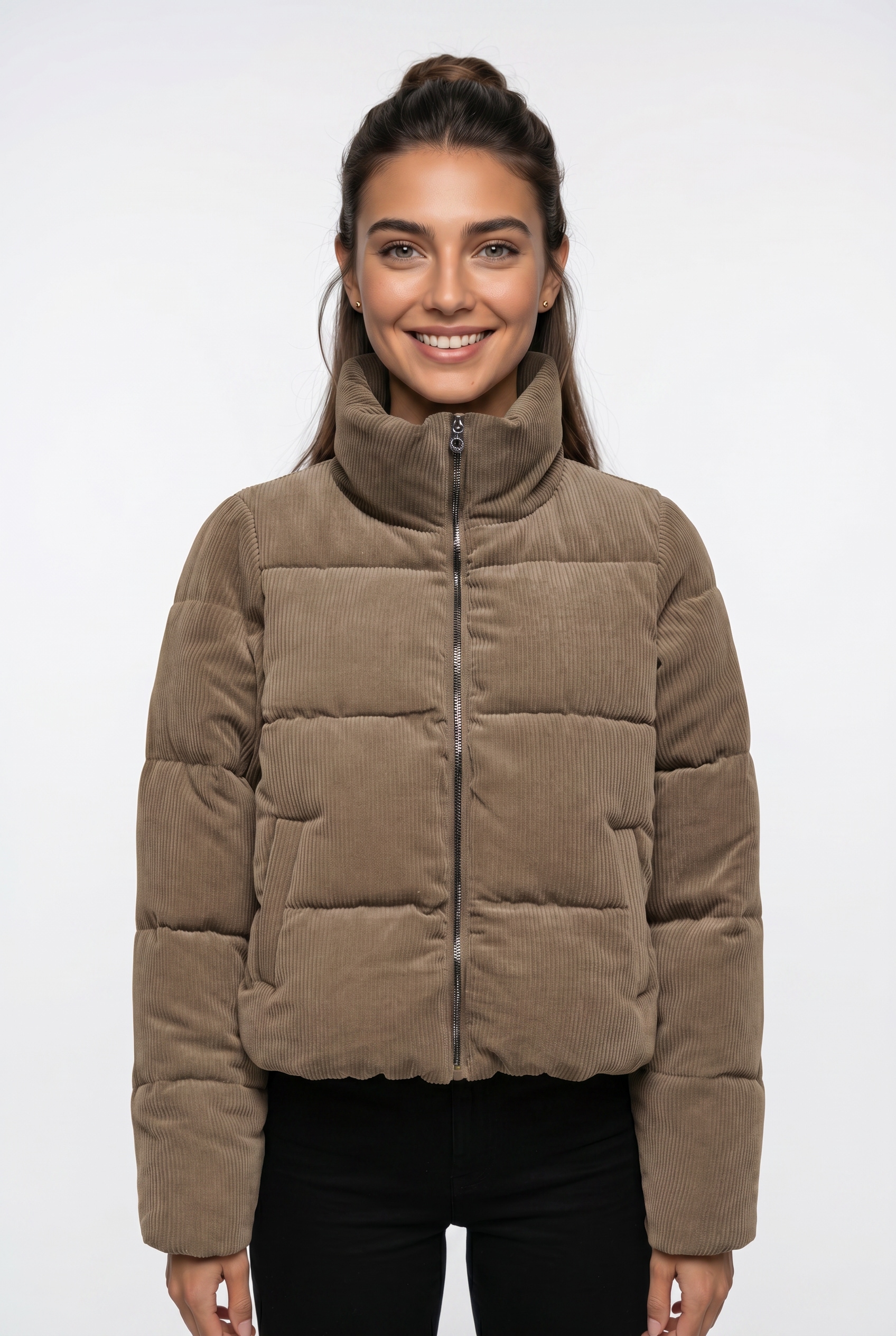 ONLY Veste matelassée »ONLELIA CORDUROY PUFFER OTW ZL« sans capuche