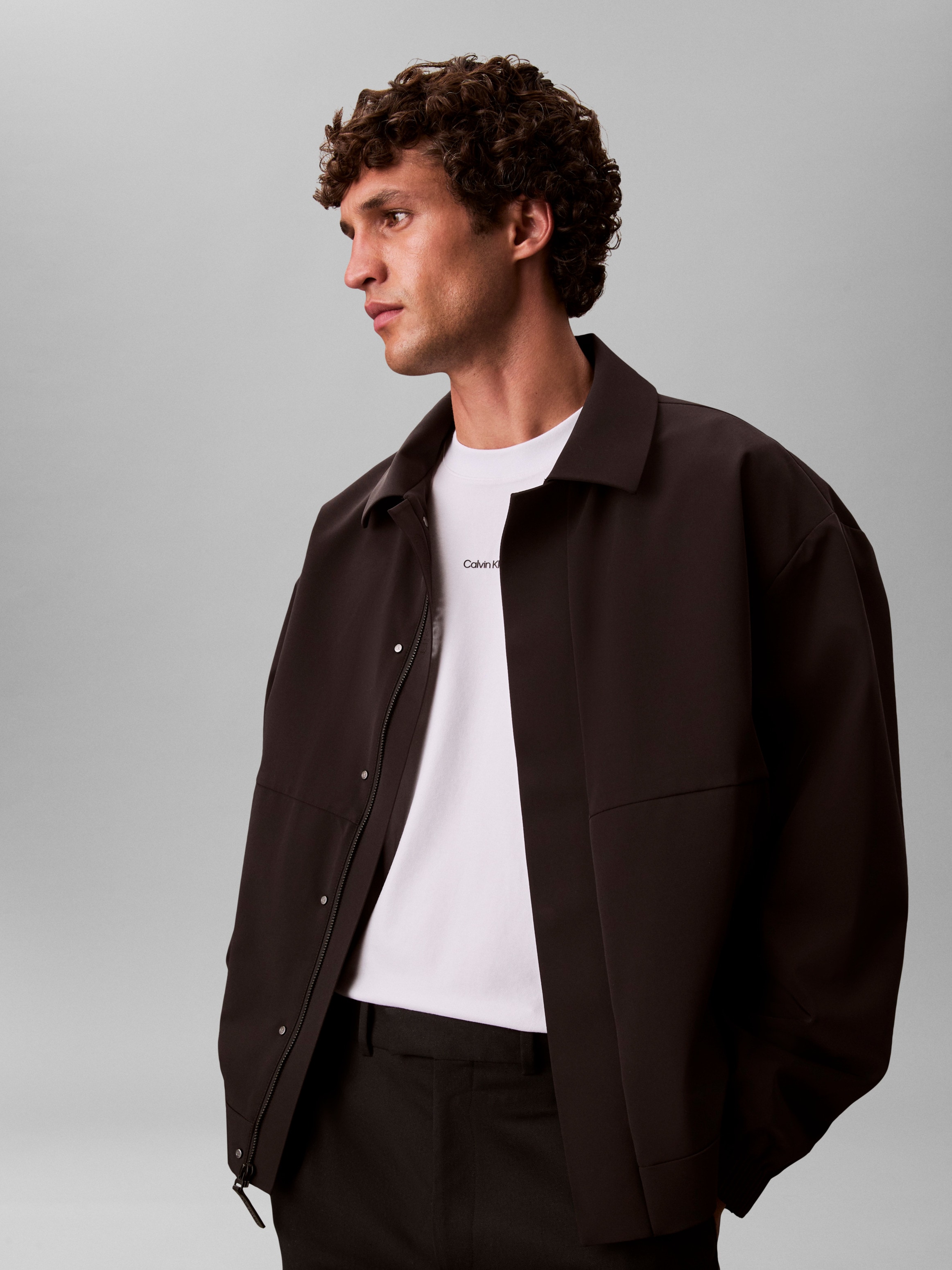 Calvin Klein T-Shirt »SS STRETCH PIQUE NANO EASY TEE«, Mit Rundhalsausschnitt
