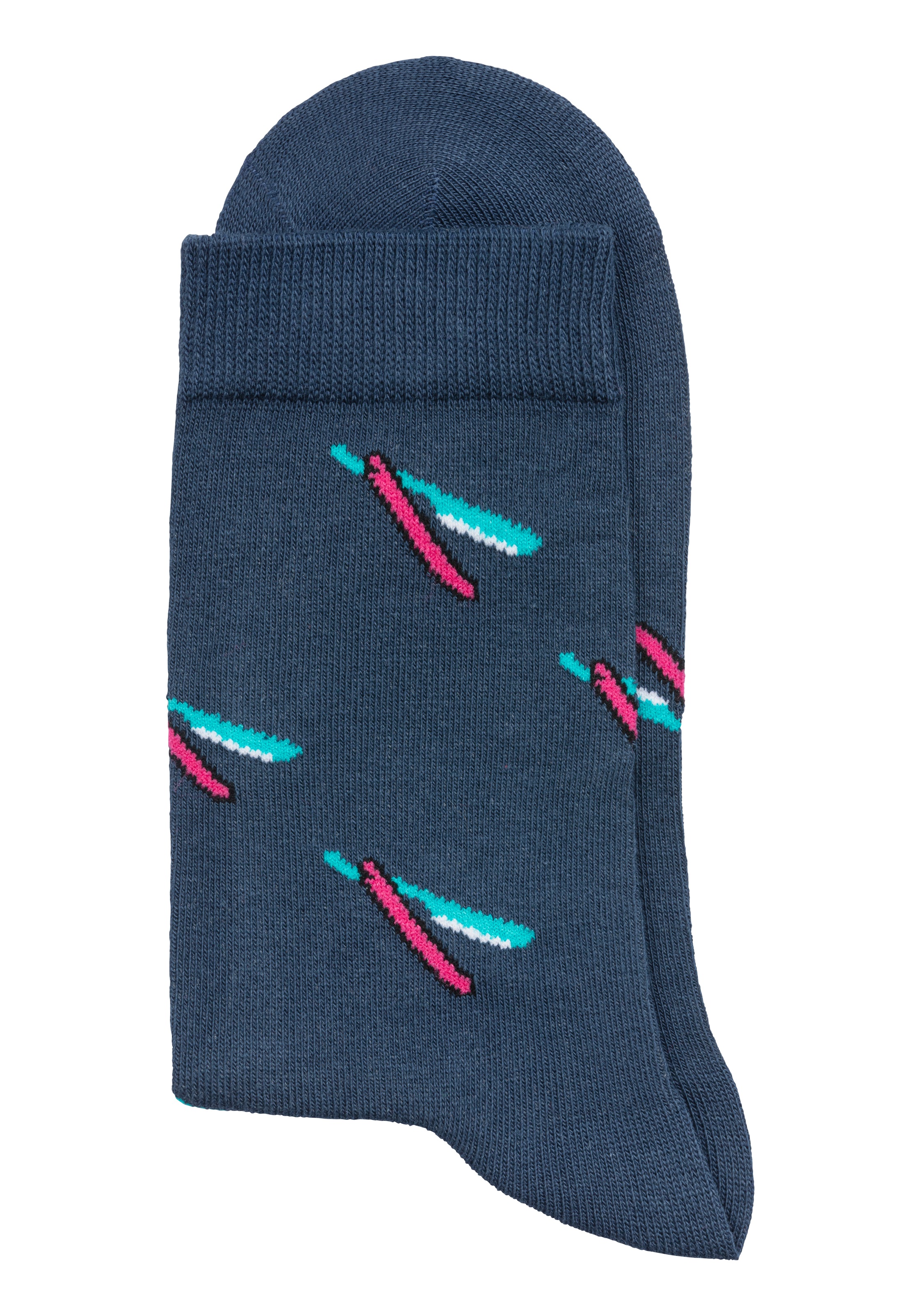 John Devin Socken Packung, 2 Paar tlg. mit bunten eingestrickten Motiven