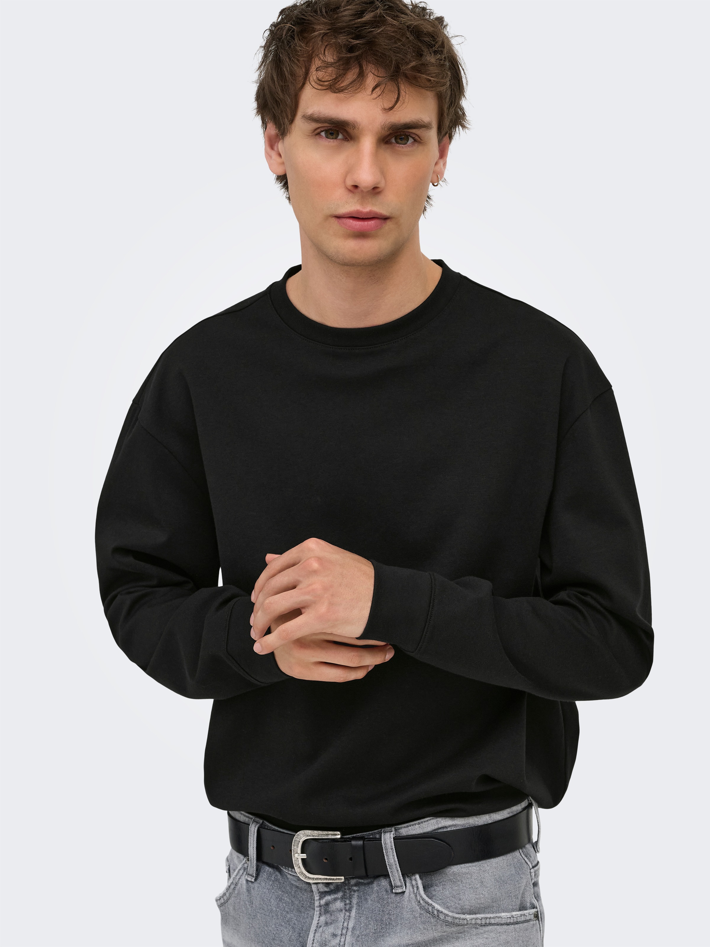 ONLY & SONS T-Shirt »ONSCASPIAN AIRLFEX RLX LS TEE NOOS« Baumwollmischung, relaxed fit