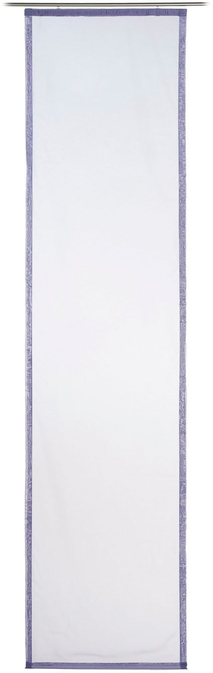 Gözze Rideau coulissant »Sambia Schiebevorhang« Support de panneau 1 cuis tlg. HxB: 245x60, Voilé Uni, inklusive Montagezubehör