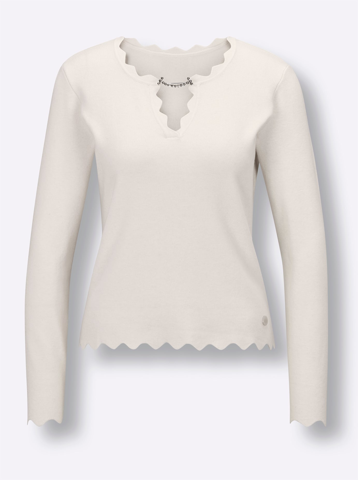 CREATION L PREMIUM Pull en tricot »Seiden-Viskose-Pullover«