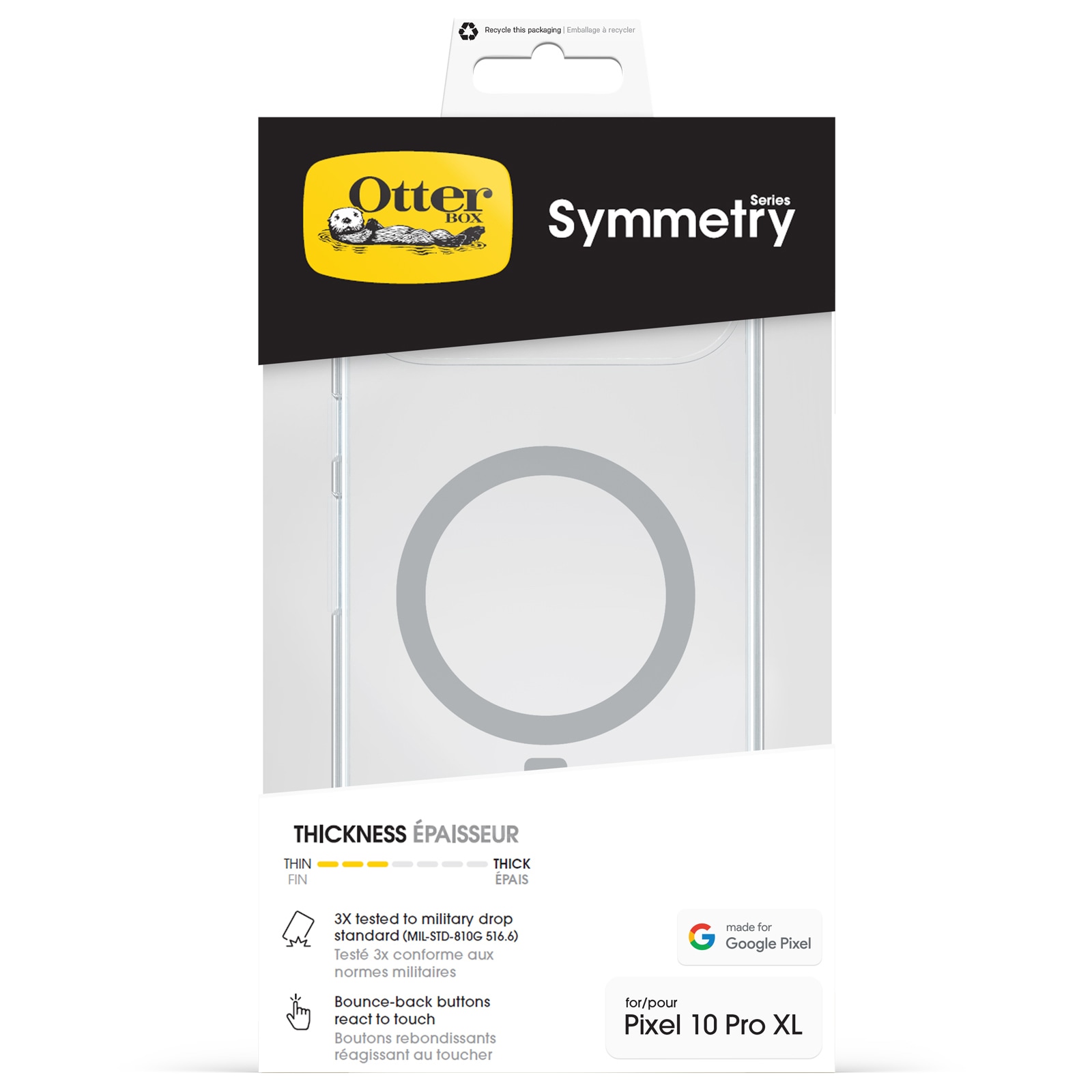 Otterbox Handyhülle »Symmetry Series Case für Google Pixel 10 Pro XL« Google Pixel 10 Pro XL Backcover, Schutzhülle, Handyschutzhülle, Case, Schutzcase, stossfest